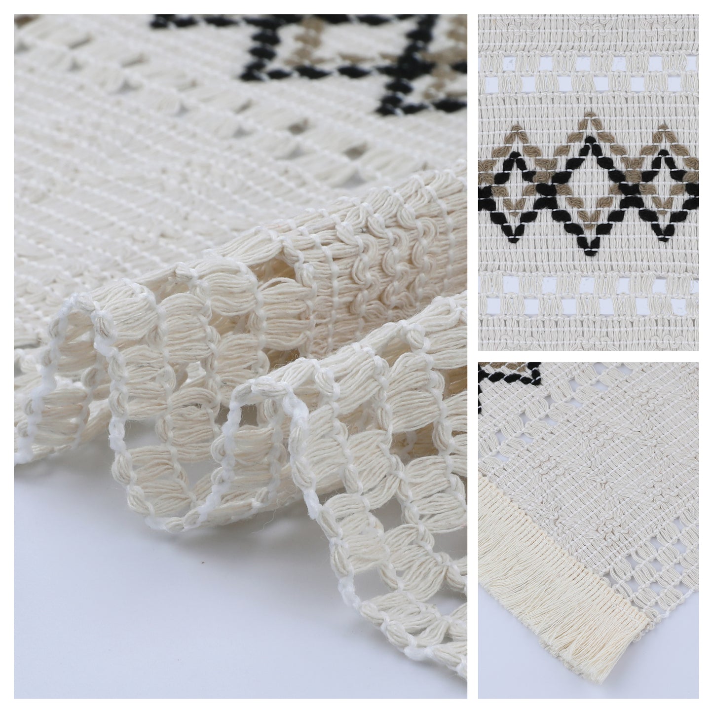 Farmhouse Placemats Set of 4 Linen for Dining Table Decor Indoor Outdoor Washable 20*12in