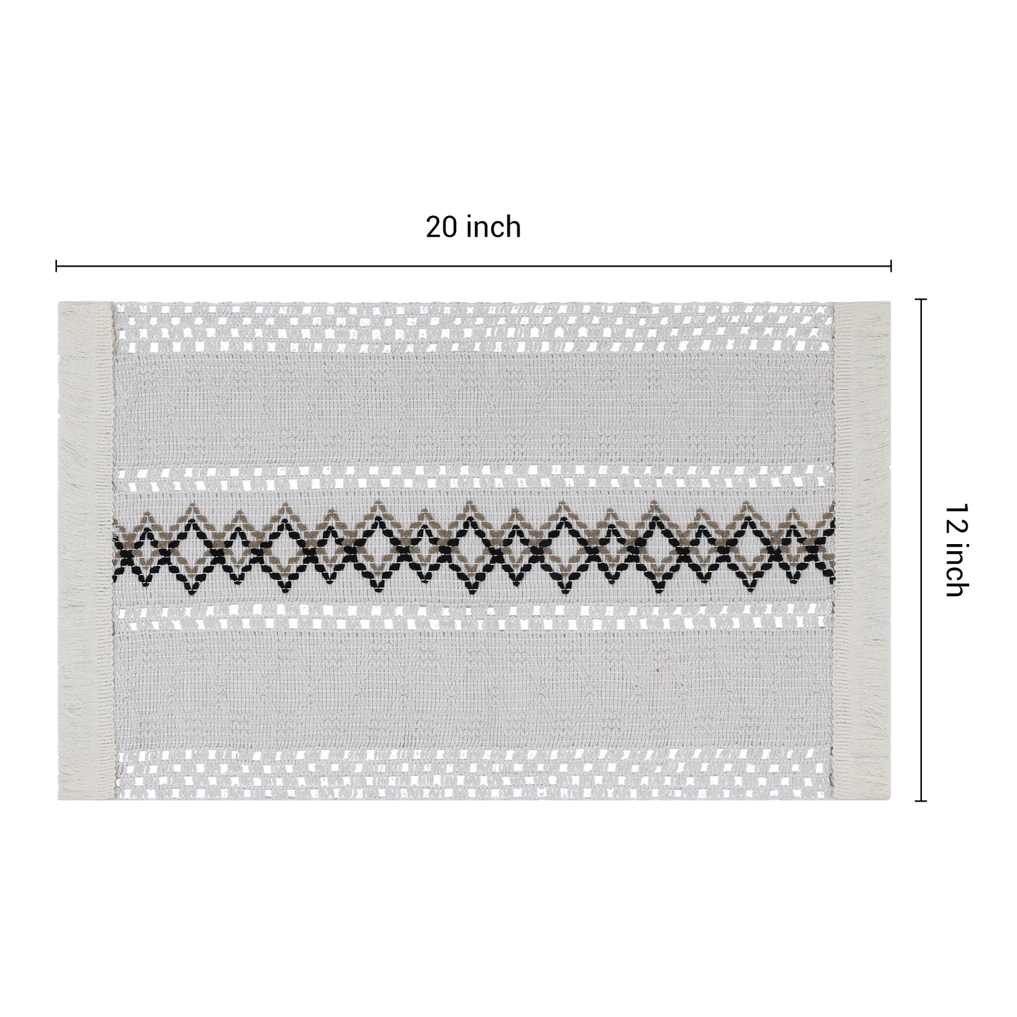 Farmhouse Placemats Set of 4 Linen for Dining Table Decor Indoor Outdoor Washable 20*12in