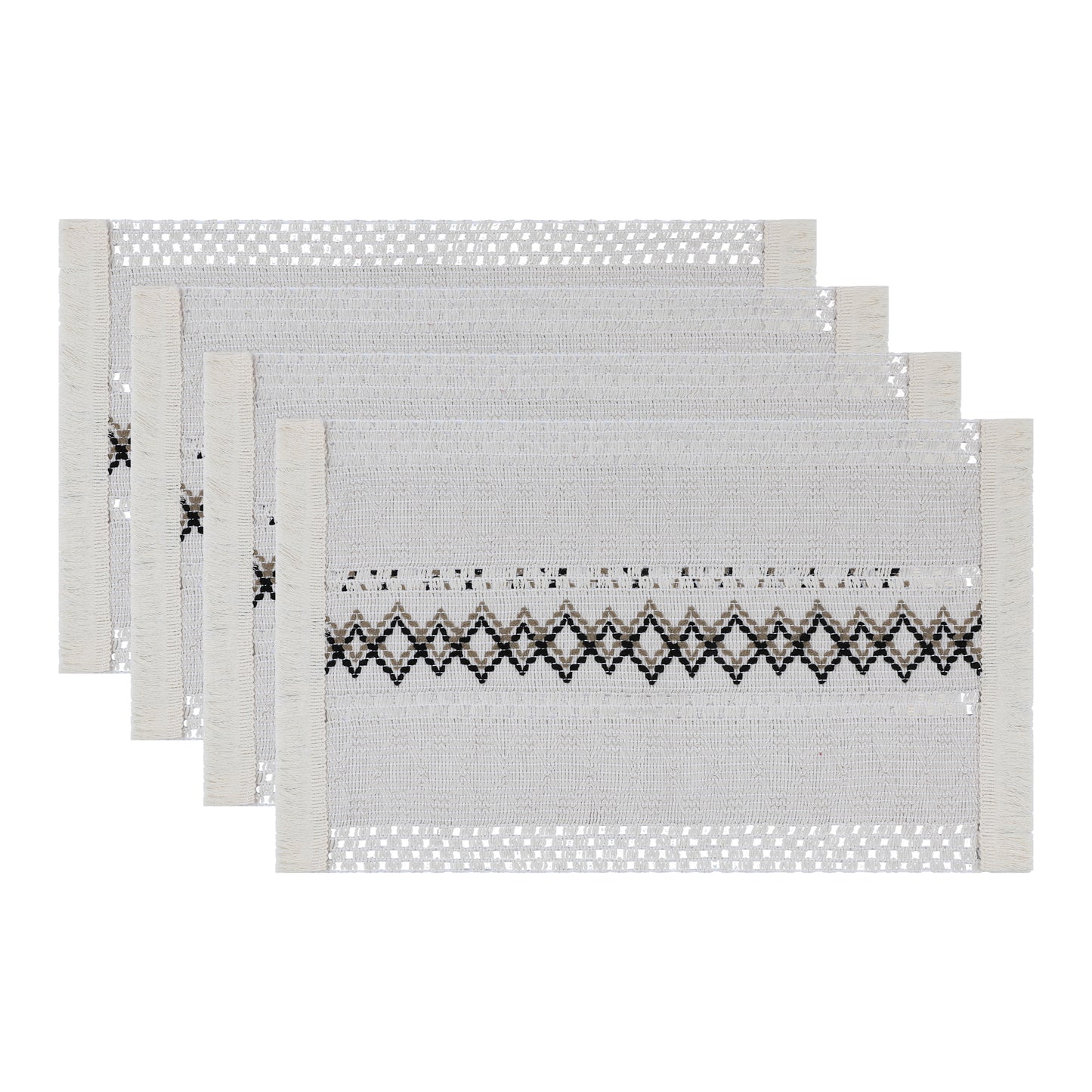 Farmhouse Placemats Set of 4 Linen for Dining Table Decor Indoor Outdoor Washable 20*12in