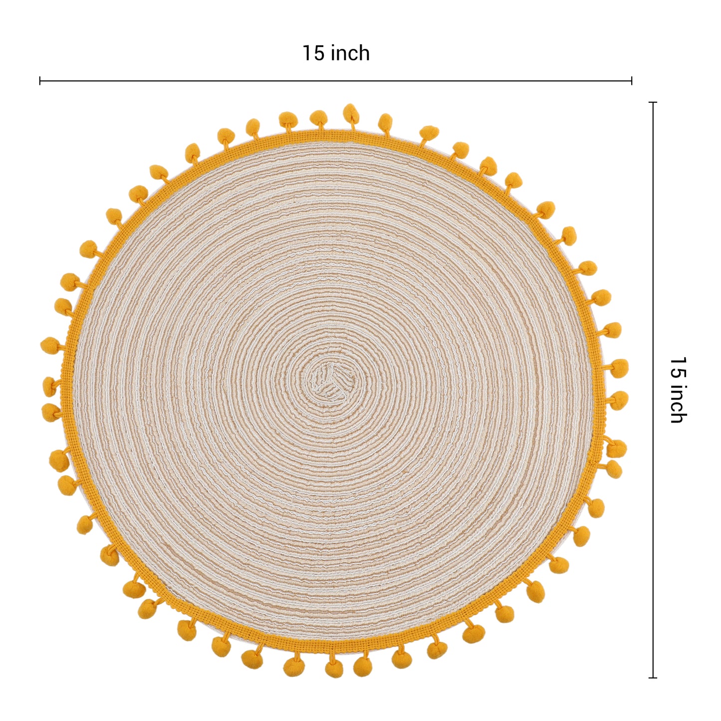 Juego de 6 manteles individuales de poliéster para decoración de mesa de comedor de cocina, resistentes al calor, 15 x 15 pulgadas