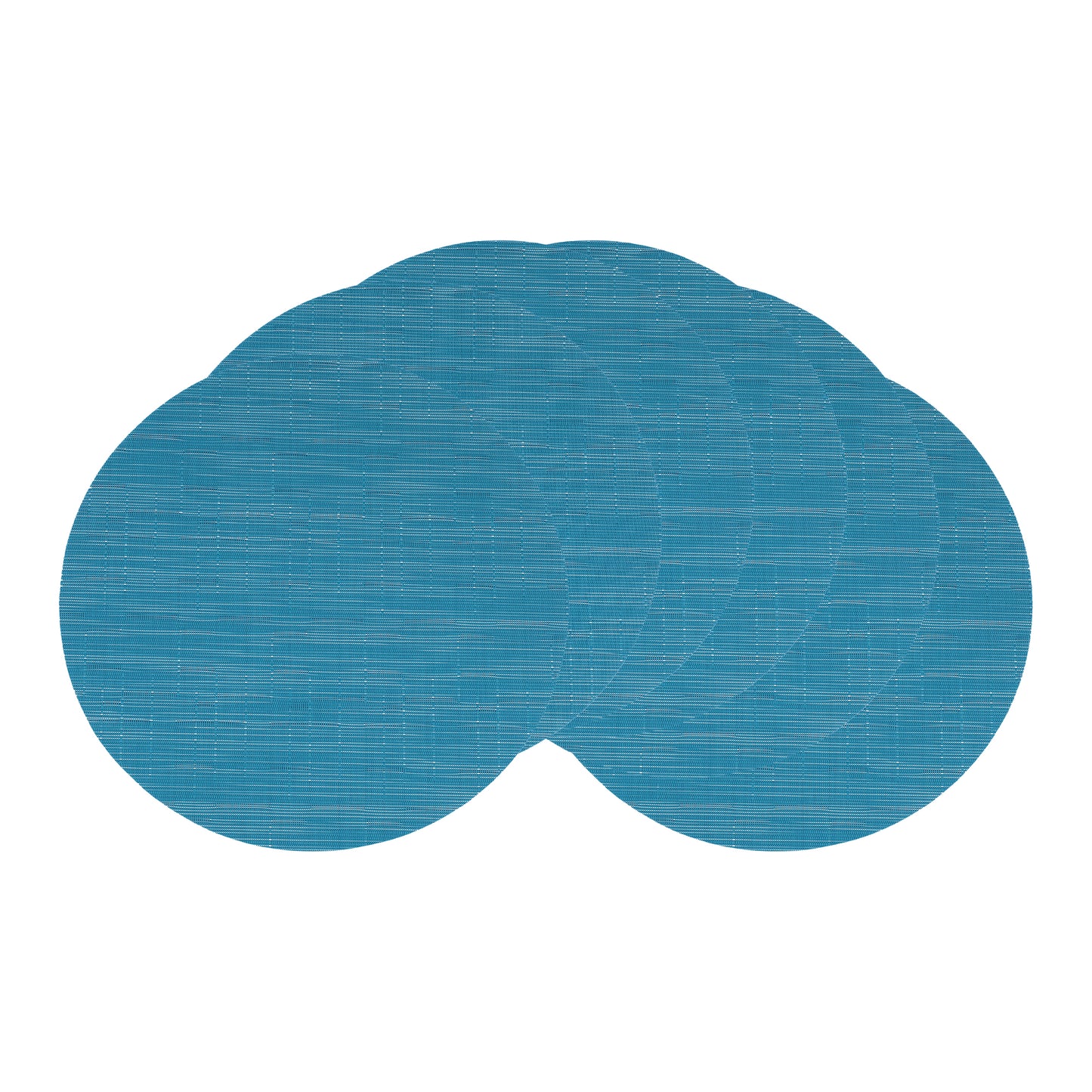Round Placemats Set of 6 PVC for Kitchen Dining Table Decor Wipeable 14*14in