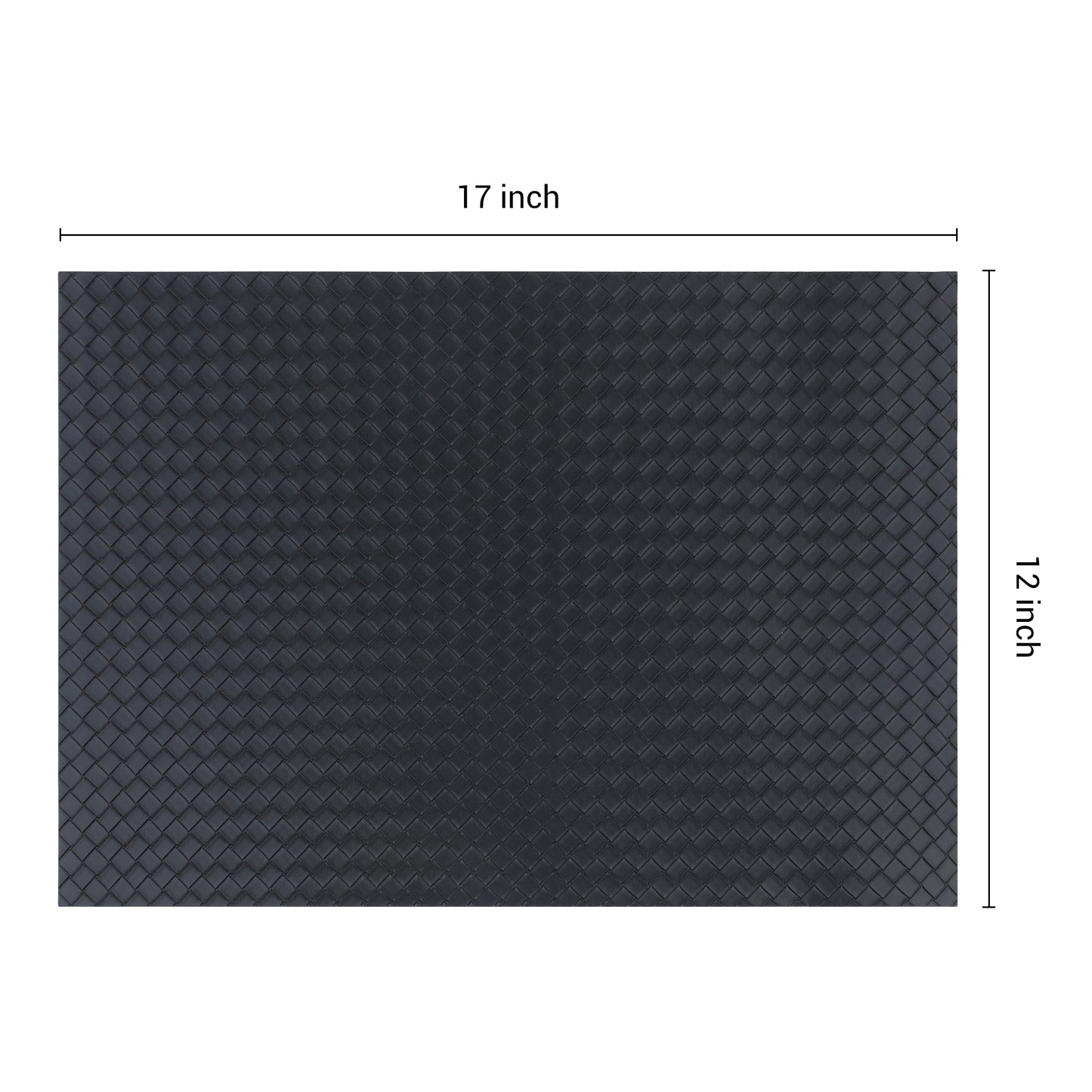 Placemats Set of 6 Leather for Kitchen Dining Table Decor Heat Resistant 17*12in