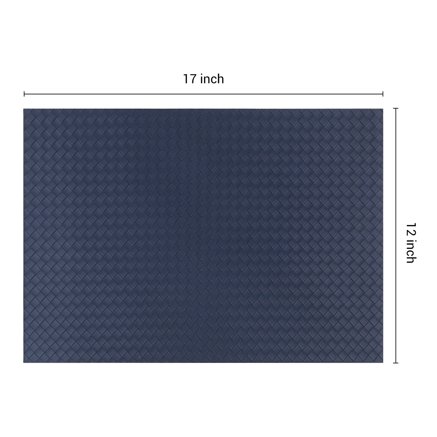 Juego de 6 manteles individuales de cuero para decoración de mesa de cocina y comedor, resistentes al calor, 43 x 30 cm