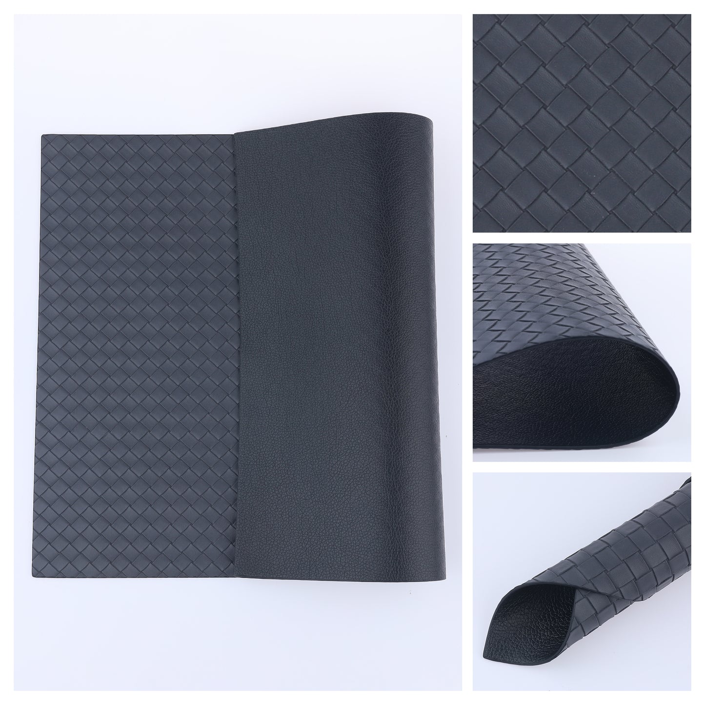 Placemats Set of 6 Leather for Kitchen Dining Table Decor Heat Resistant 17*12in