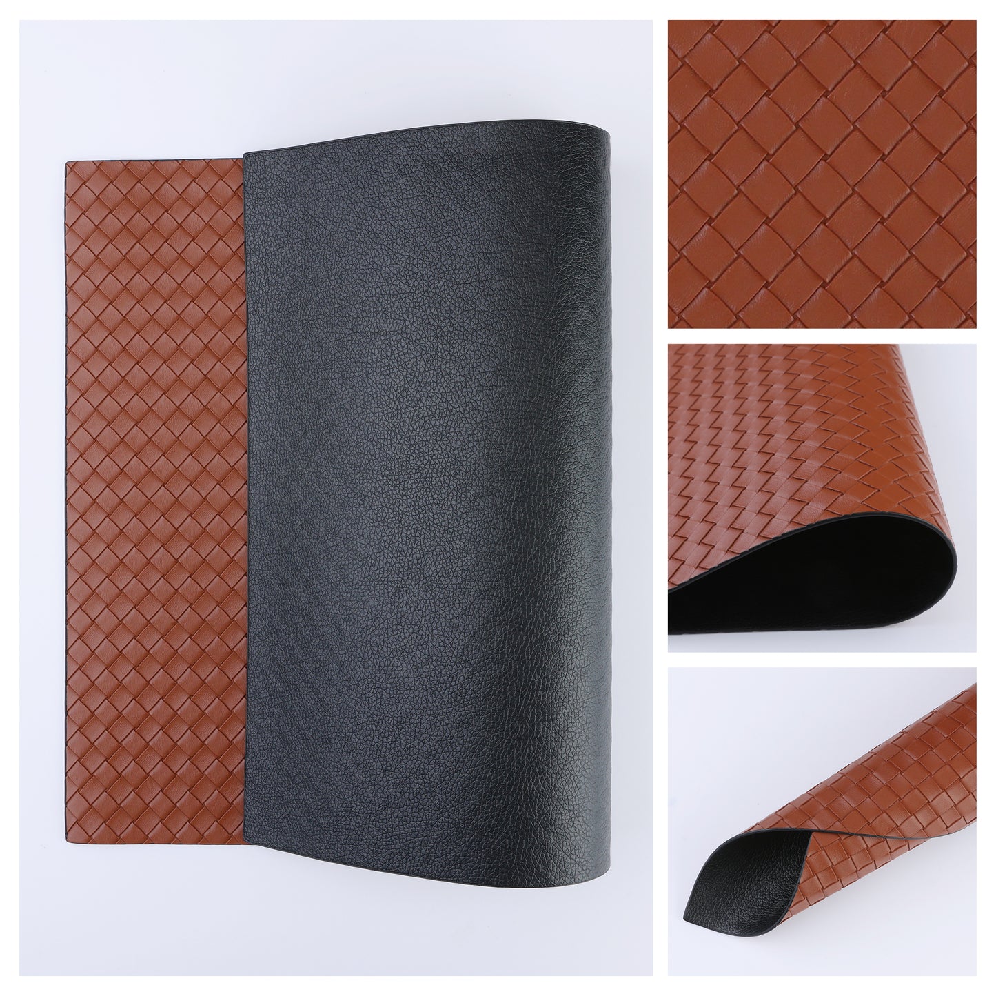 Placemats Set of 6 Leather for Kitchen Dining Table Decor Heat Resistant 17*12in