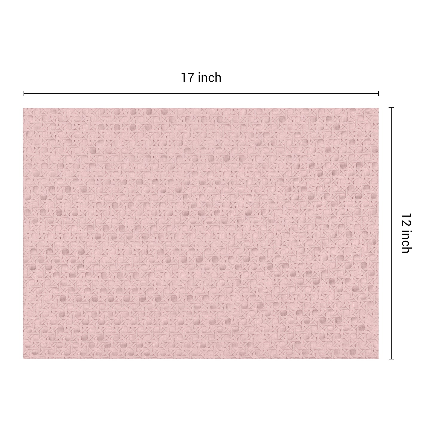 Placemats Set of 6 Woven for Dining Table Decor Indoor Outdoor Washable 17*12in