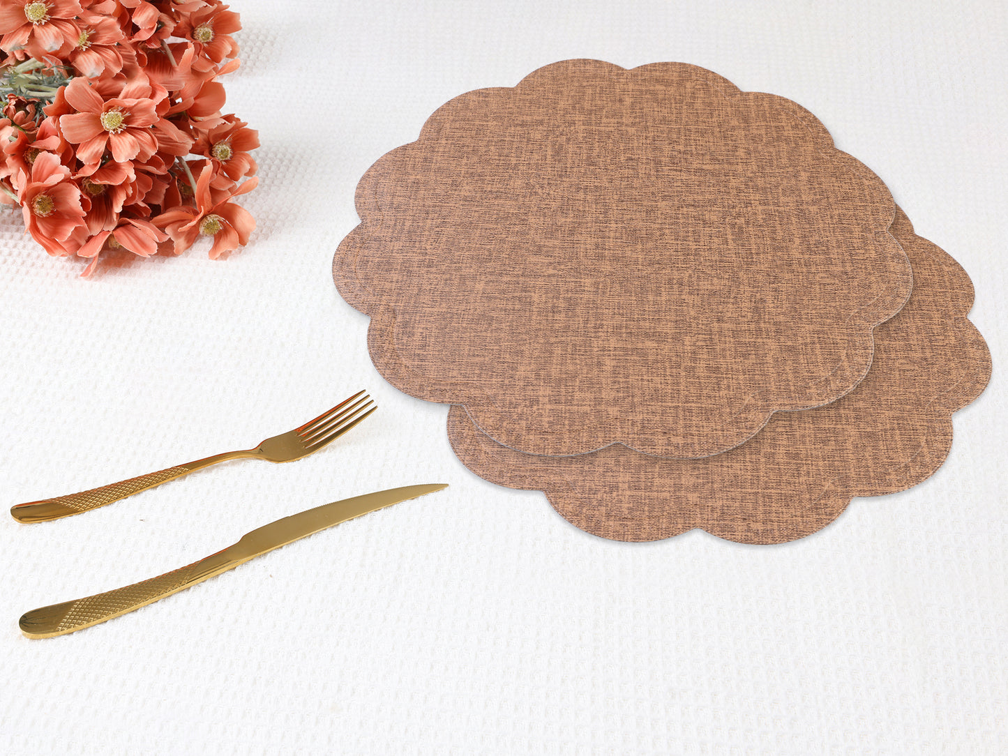 Placemats Set of 6 Flower for Kitchen Dining Table Decor Heat Resistant 15*15in