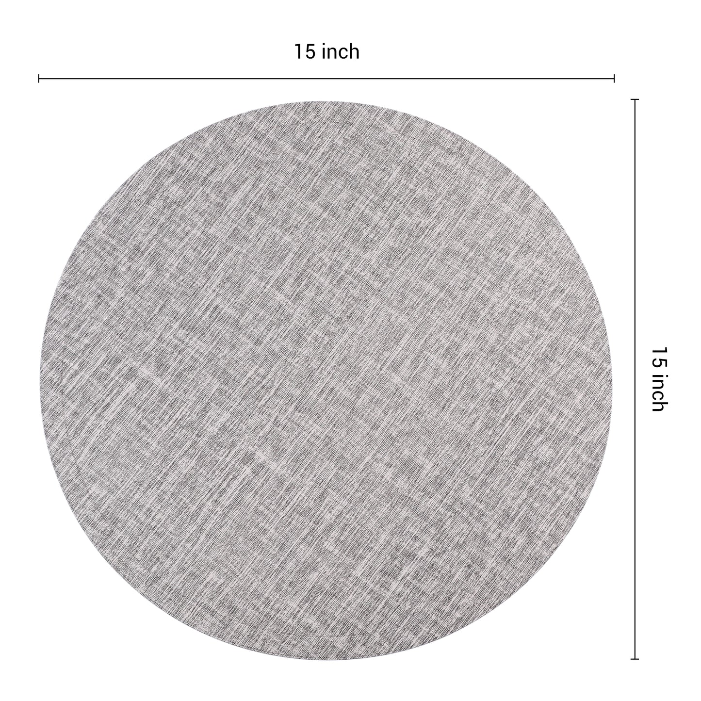 Placemats Set of 6 PU for Kitchen Dining Table Decor Wipeable 15*15in