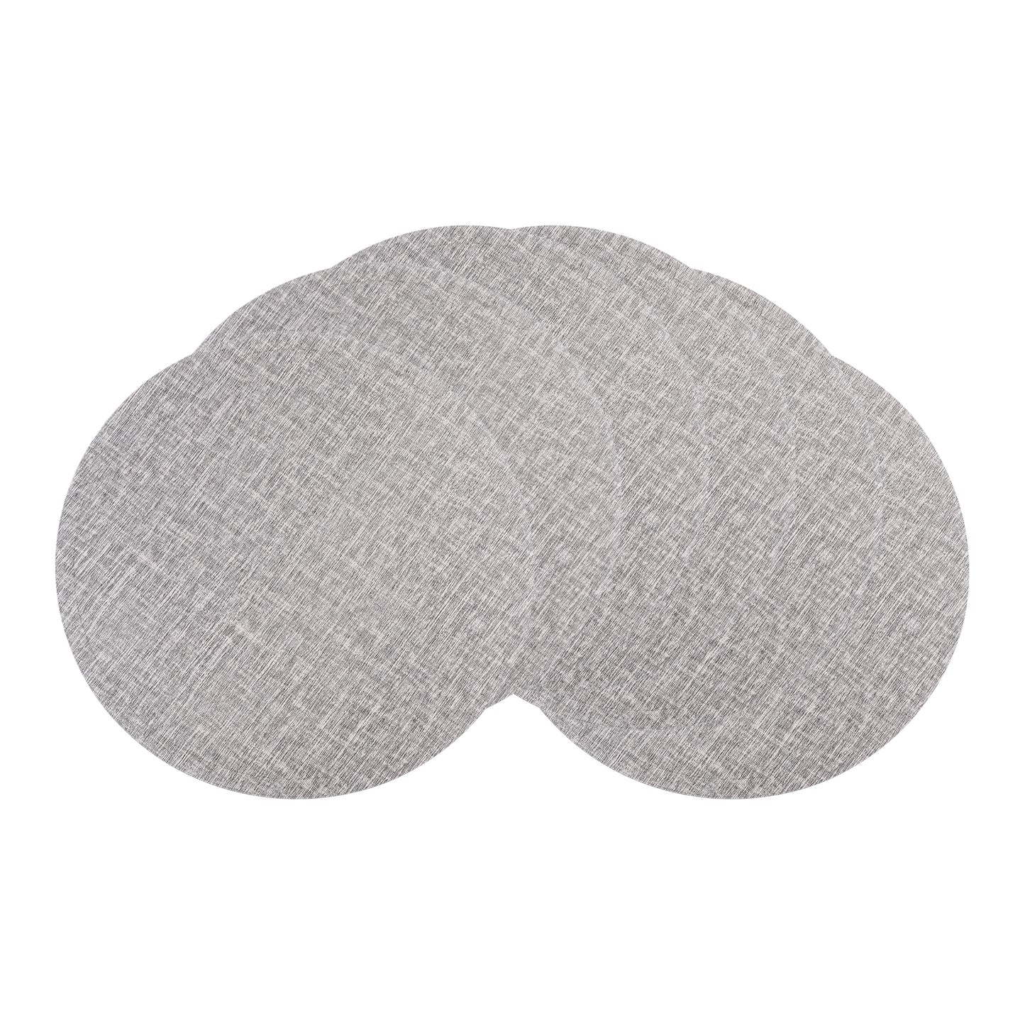 Placemats Set of 6 PU for Kitchen Dining Table Decor Wipeable 15*15in