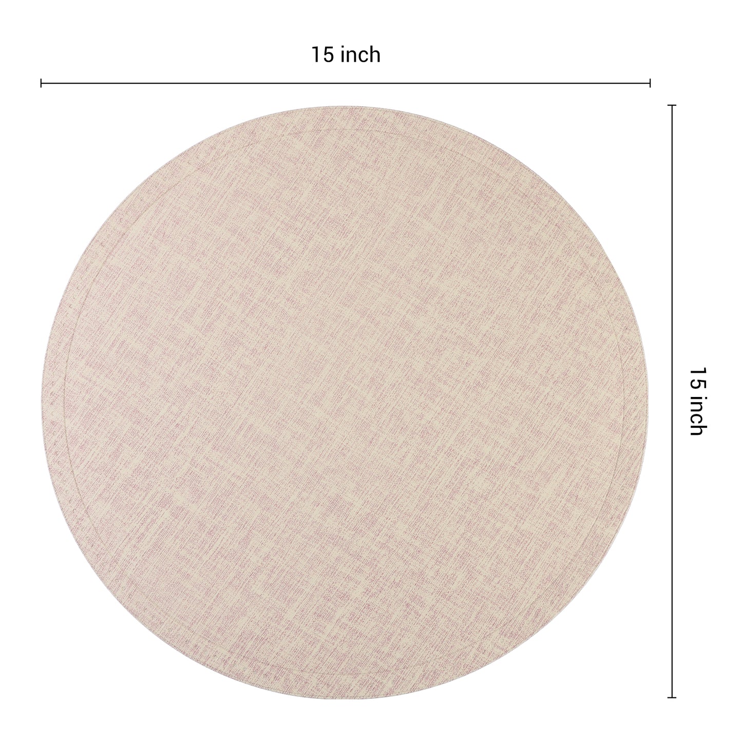 Placemats Set of 6 PU for Kitchen Dining Table Decor Wipeable 15*15in
