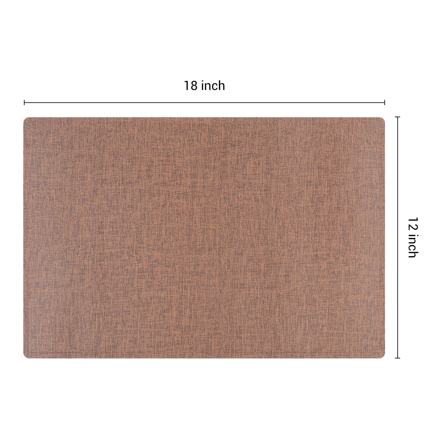 Placemats Set of 6 PU for Kitchen Dining Table Decor Washable Heat Resistant 18*12in