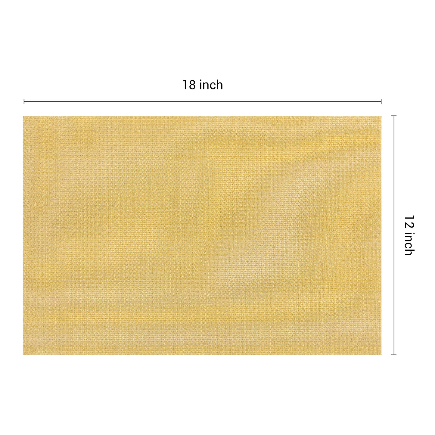 Placemats Set of 6 PVC for Dining Table Decor Indoor Outdoor Washable 18*12in