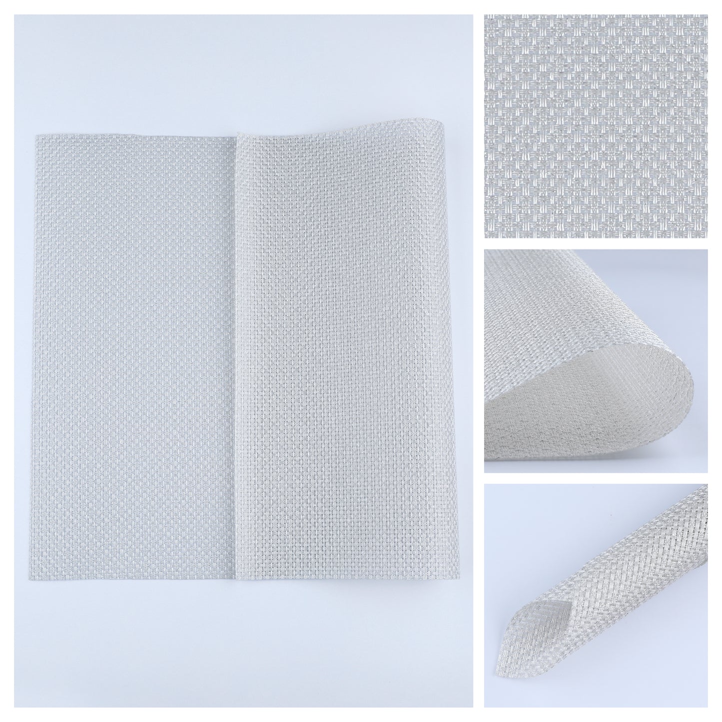 Placemats Set of 6 PVC for Dining Table Decor Indoor Outdoor Washable 18*12in
