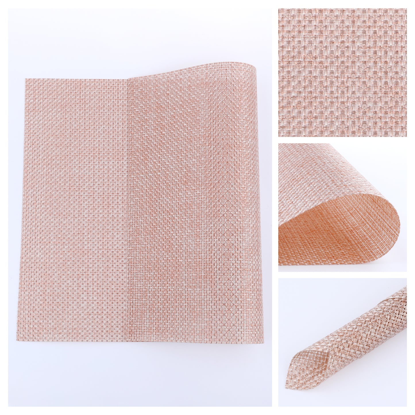 Juego de 6 manteles individuales de PVC para decoración de mesa de comedor, lavables para interior y exterior, 45,7 x 30,5 cm