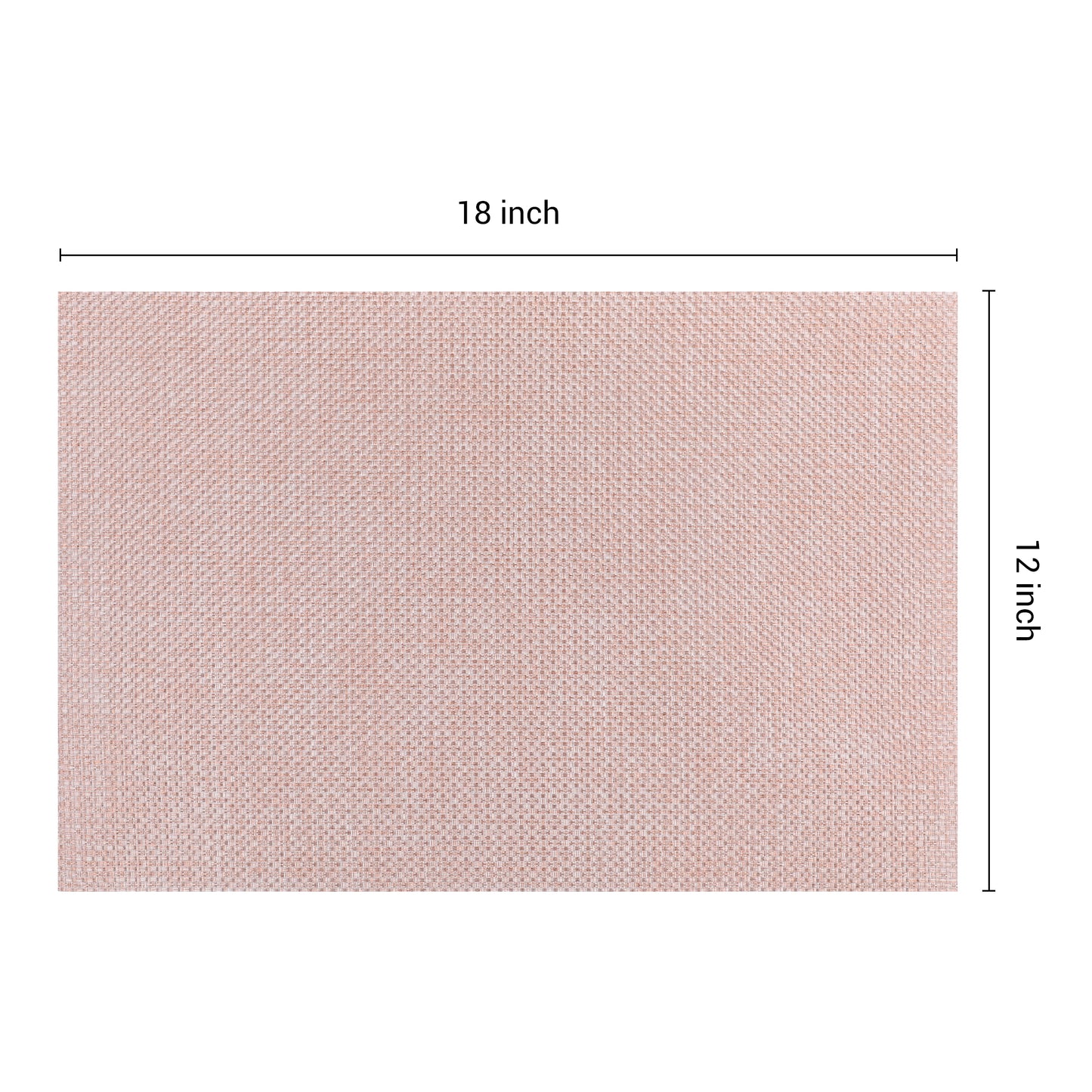 Juego de 6 manteles individuales de PVC para decoración de mesa de comedor, lavables para interior y exterior, 45,7 x 30,5 cm