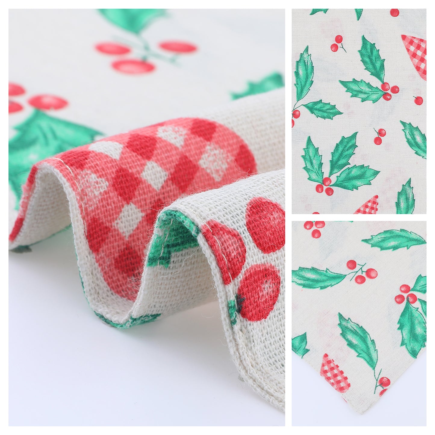 Farmhouse Set of 4 Polyester Placemats for Dining Table Decor Washable 18*13in