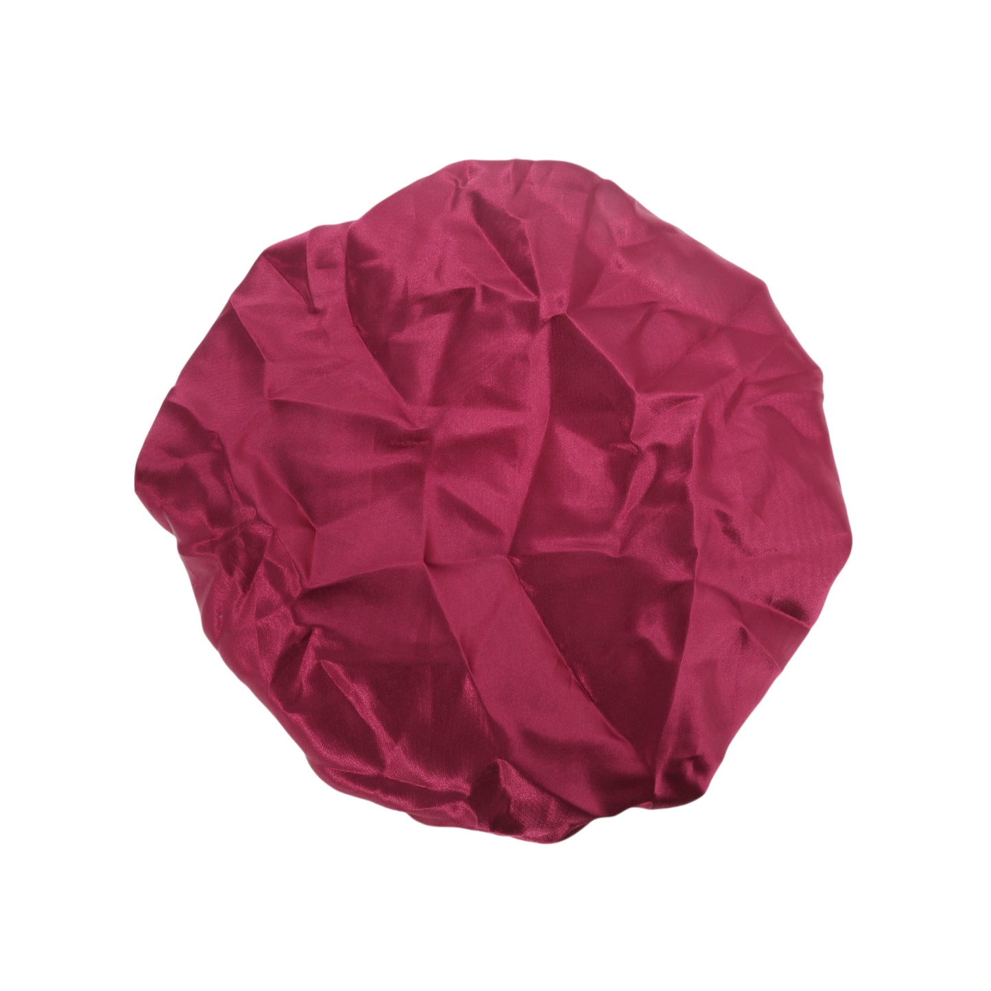 1 Pc Women Durable Shower Cap for Bathroom Hotel Wine Red