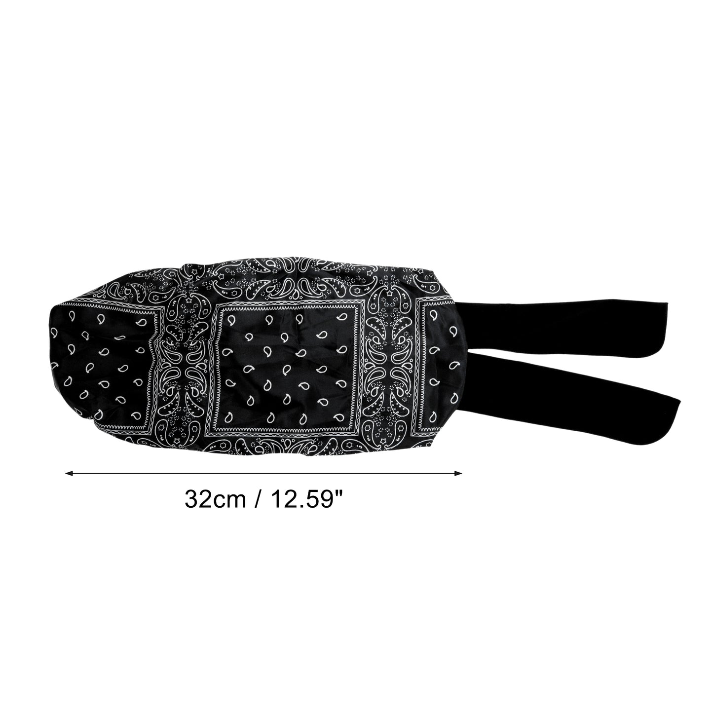 1 Pc Women Ribbon Shower Cap for Business Travel Black