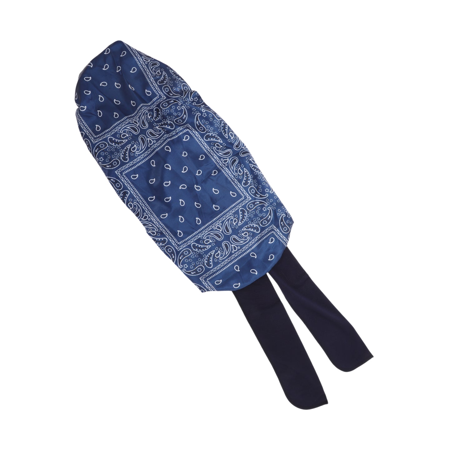 1 Pc Women Ribbon Shower Cap for Business Travel Navy Blue