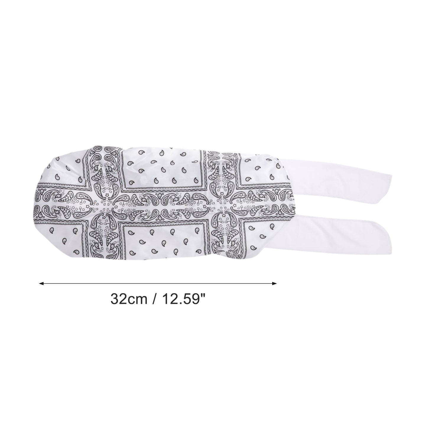 1 Pc Women Ribbon Shower Cap for Business Travel White