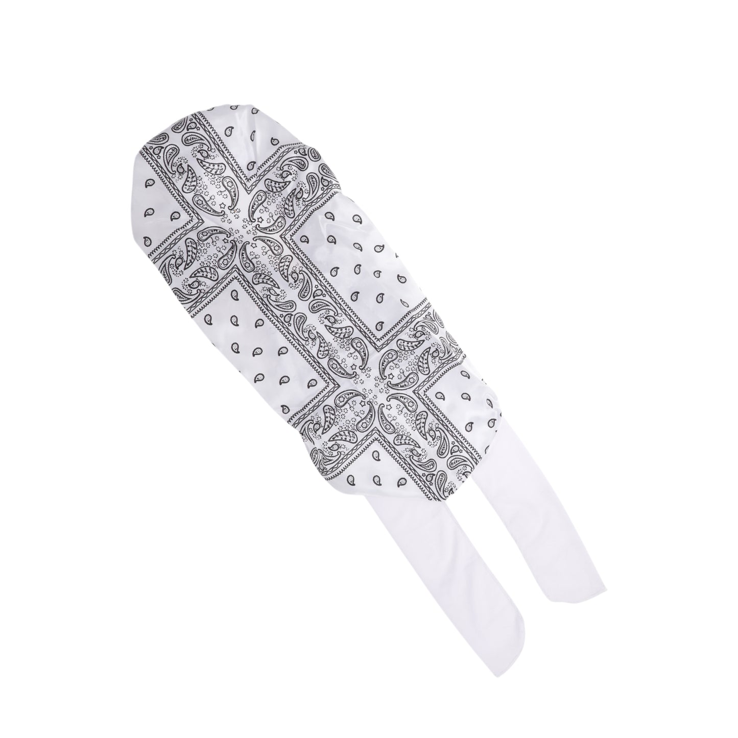 1 Pc Women Ribbon Shower Cap for Business Travel White