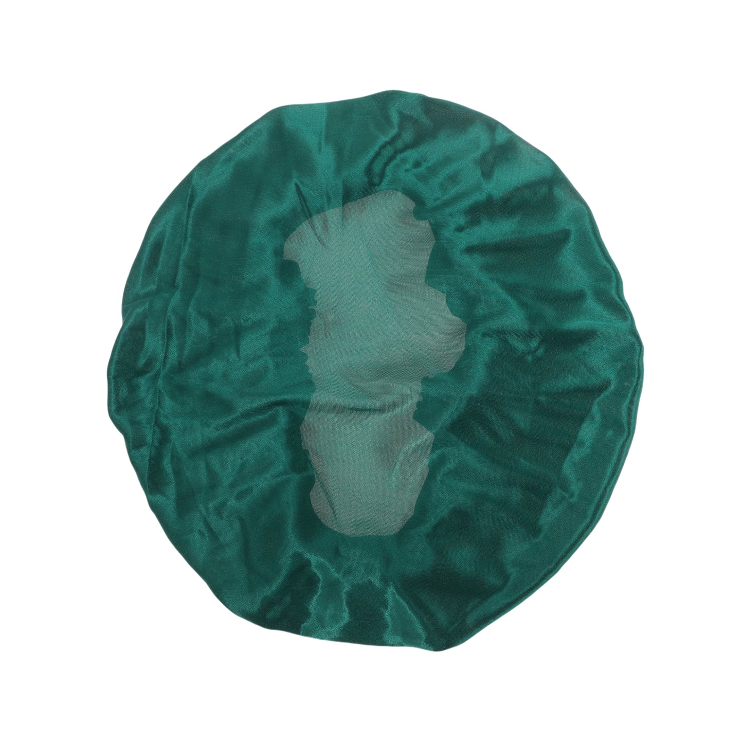 2 Pcs Women Durable Stretcht Shower Cap for Hotel Travel Green