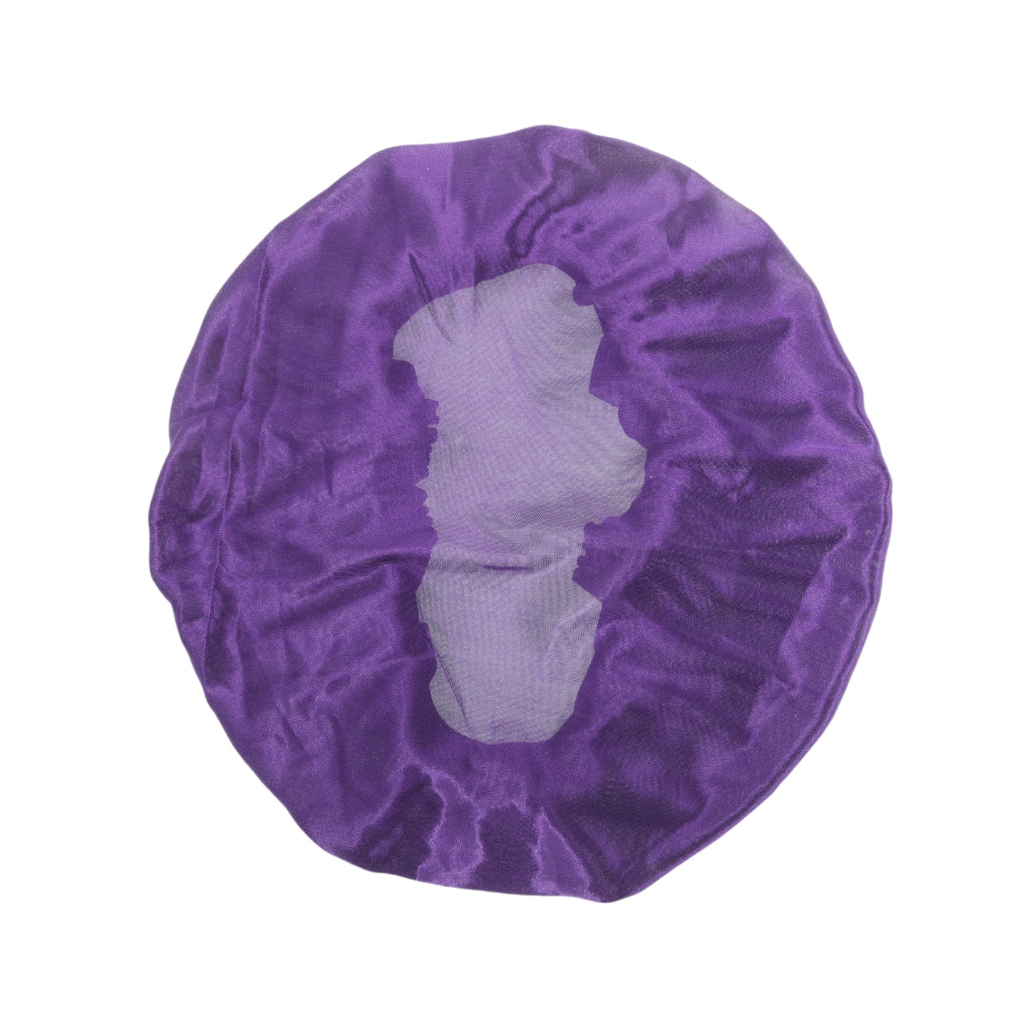 2 Pcs Women Durable Stretcht Shower Cap for Hotel Travel Purple