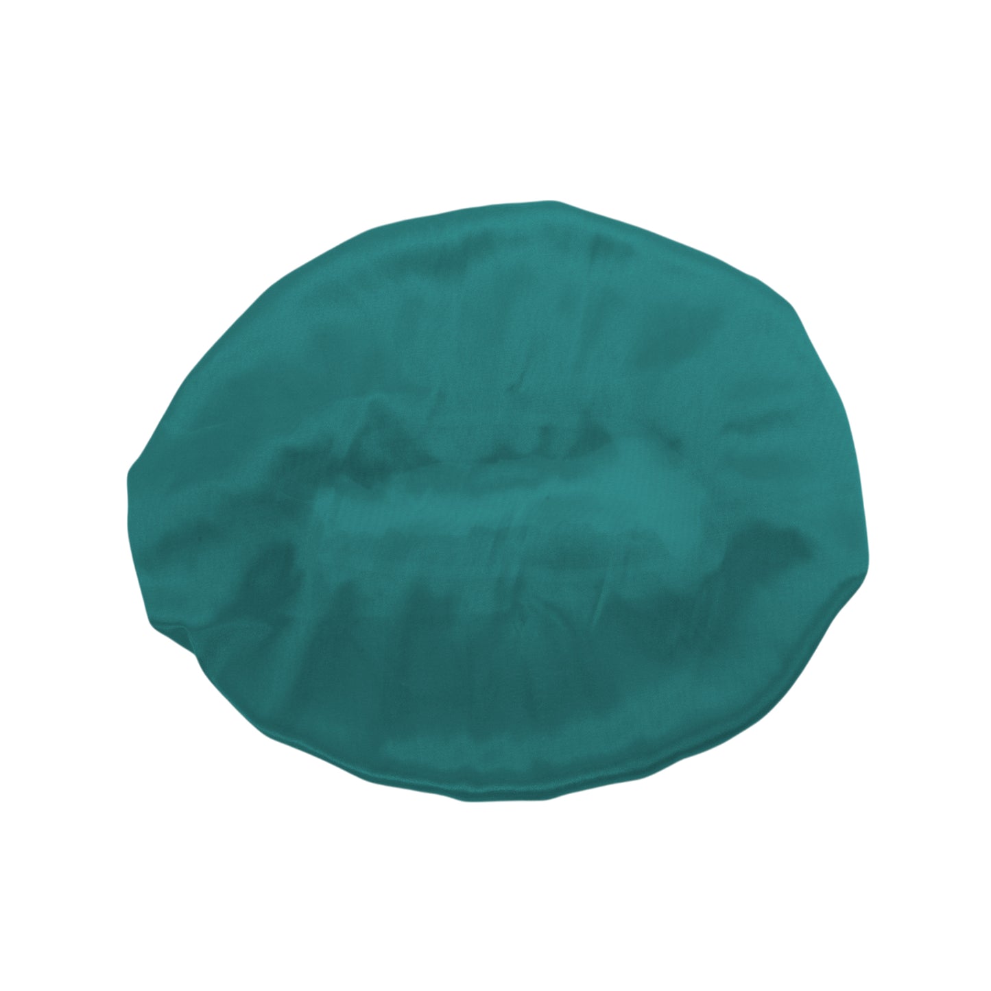 2 Pcs Women Durable Stretcht Shower Cap for Hotel Travel Peacock Blue