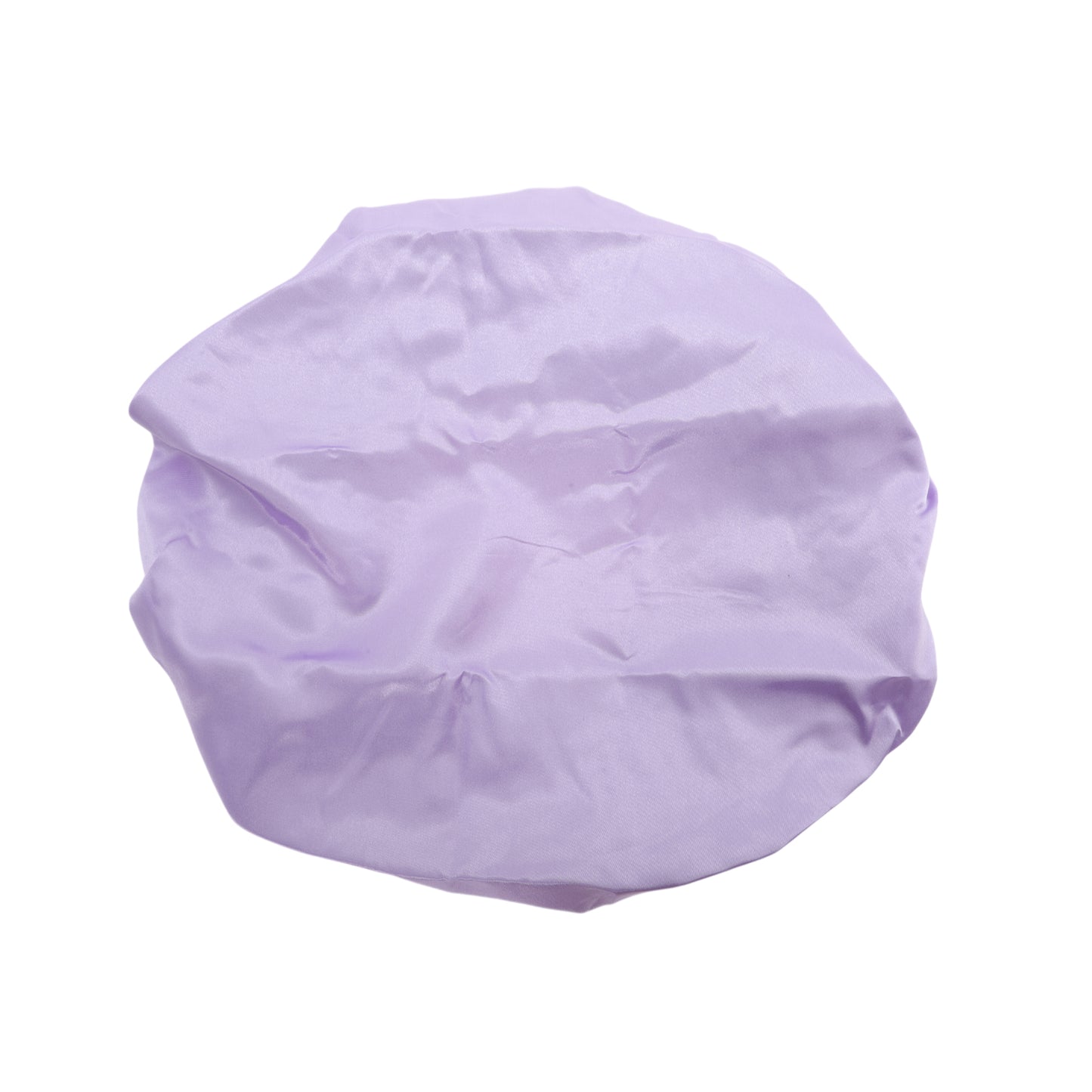1 Pc Women Adjustable Double Layer Shower Cap for Business Travel Light Purple