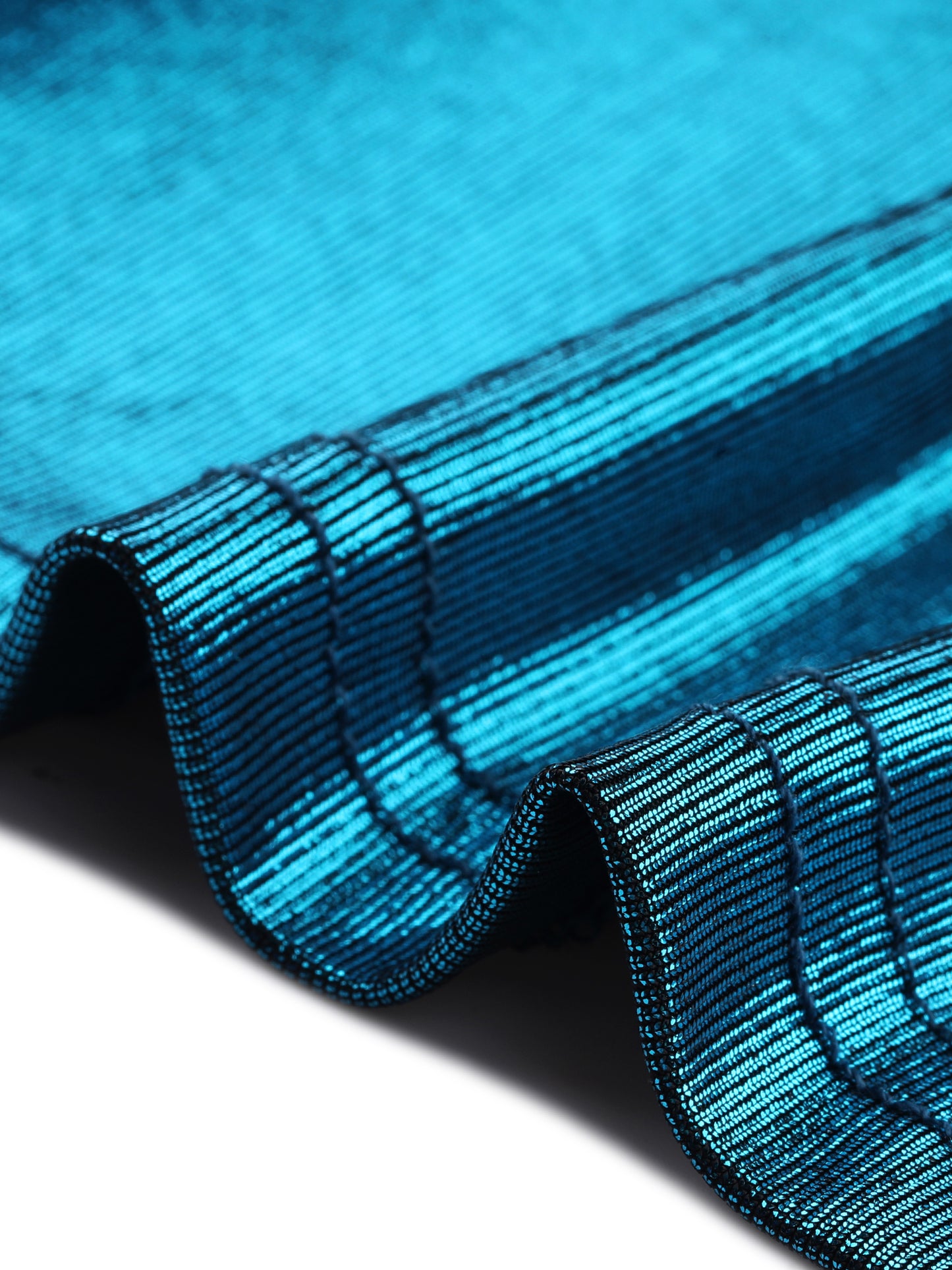 Top cruzado metálico para mujer, sin mangas, con cuello en V, ligero y fruncido, para fiestas y clubes