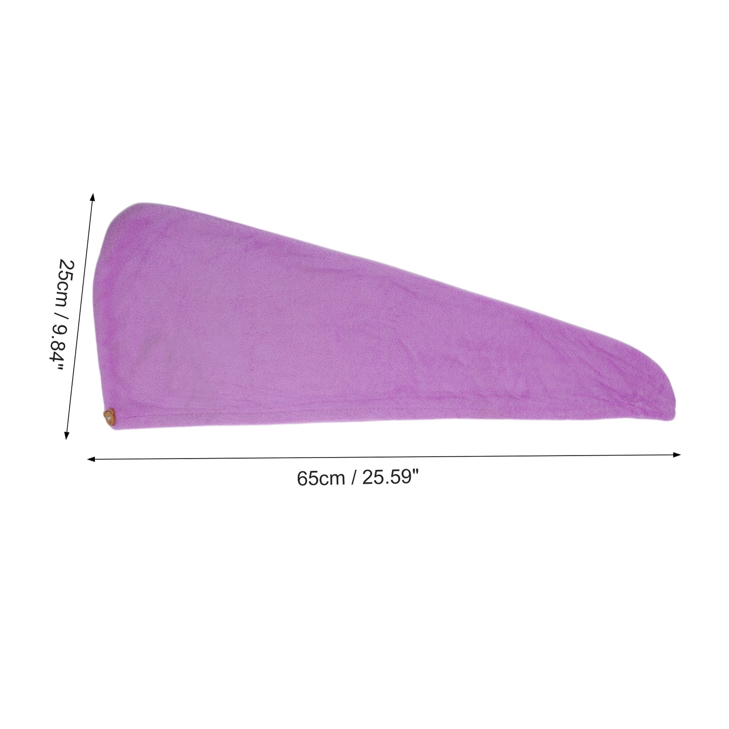 1 Pc Women Single Layer Head Towel Hair Towel Cap for Travel Purple