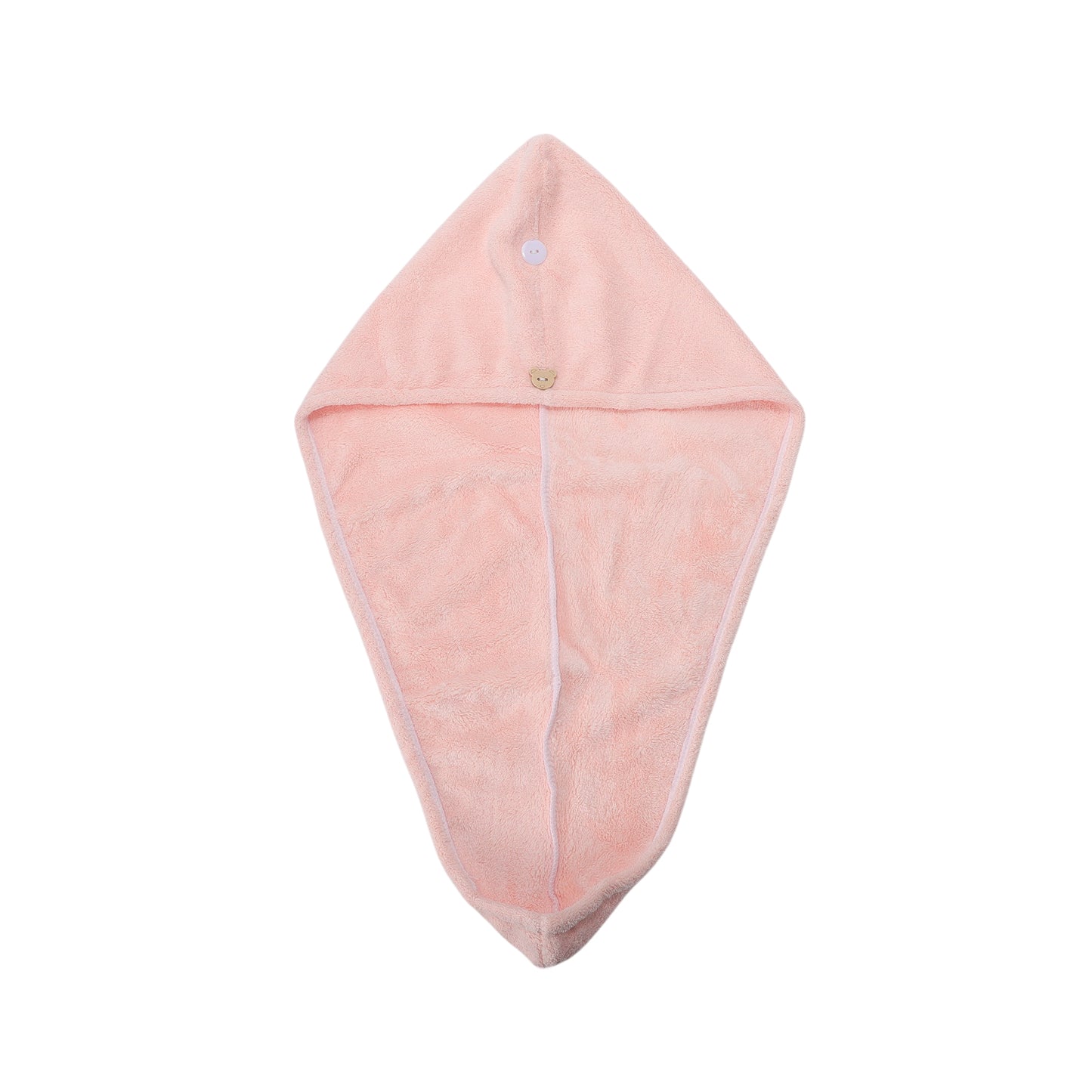 1 Pc Women Single Thick Layer Head Towel Cap Hair Drying Towel Pink