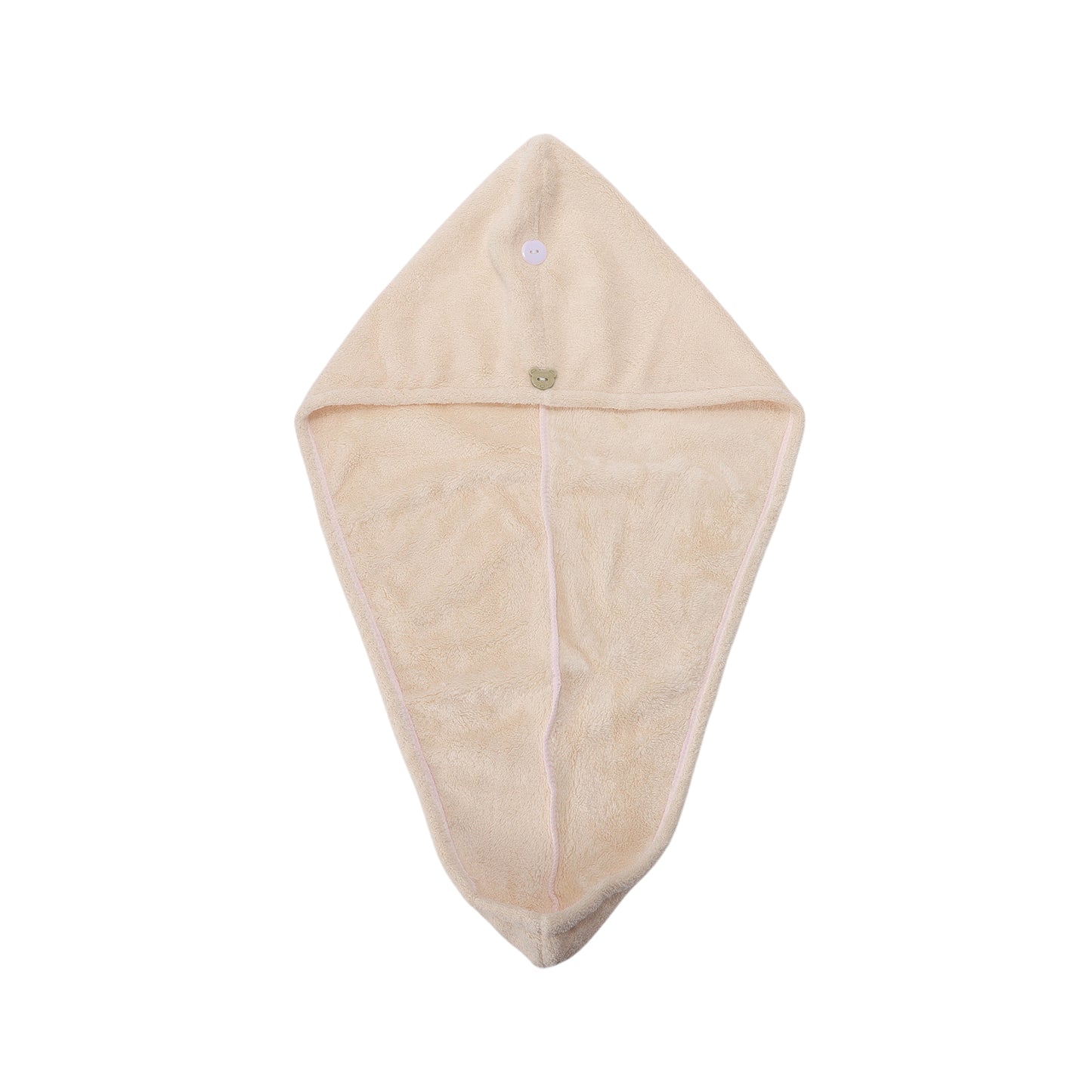 1 Pc Women Single Thick Layer Head Towel Cap Hair Drying Towel Brown