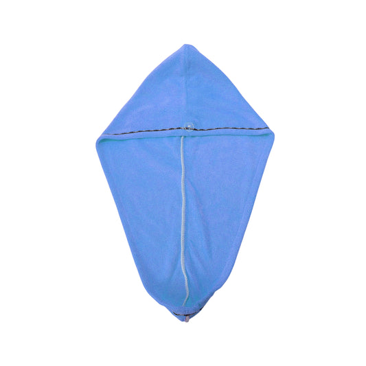 1 Pc Women Single Thick Layer Head Towel Cap Hair Drying Towel Cap Blue