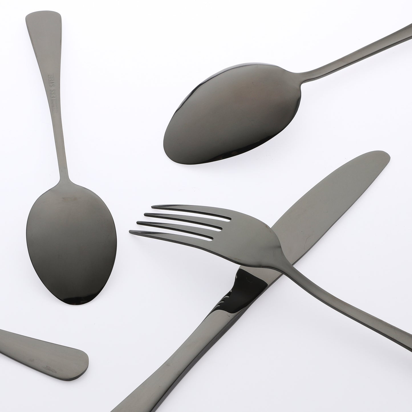 30 Pieces Stainless Steel Flatware Set Mirror Polished Cutlery with Spoons Forks Kitchen Tableware