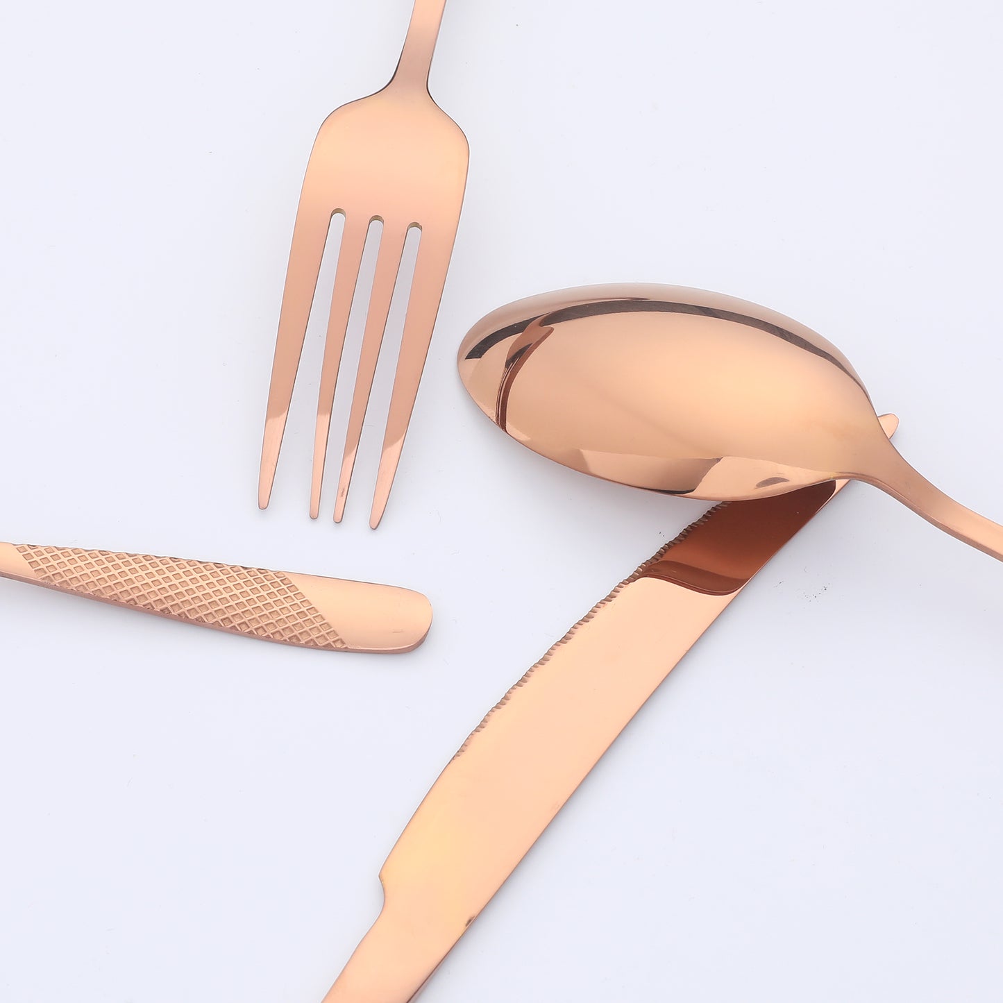 4 Pieces Stainless Steel Flatware Set, Mirror Polished Cutlery Set with Knife