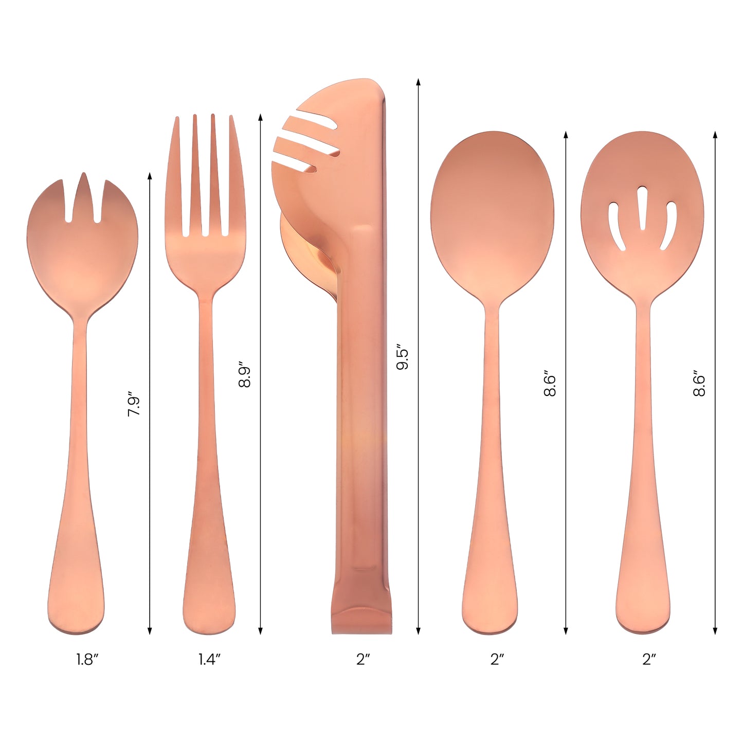 10 Pieces Silverware Set, Stainless Steel Flatware Cutlery Set with Spoons and Forks Set