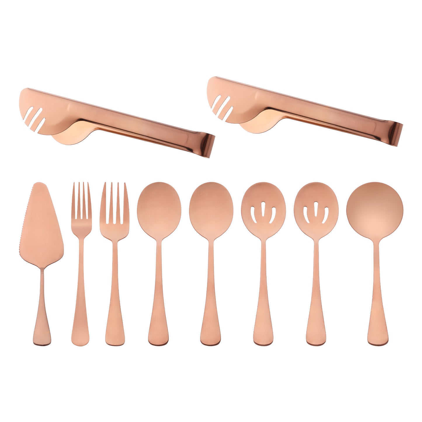 10 Pieces Silverware Set, Stainless Steel Flatware with Spoons, Mirror Polished Cutlery Set