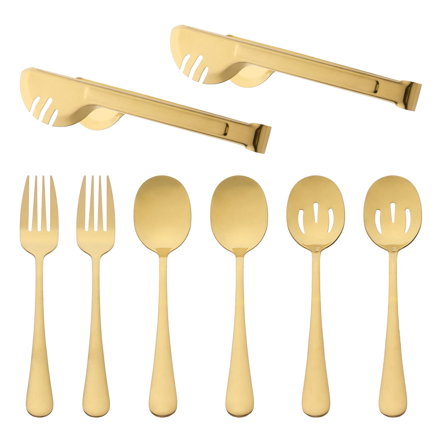 8 Pieces Silverware Set, Stainless Steel Flatware with Spoons and Fork Set