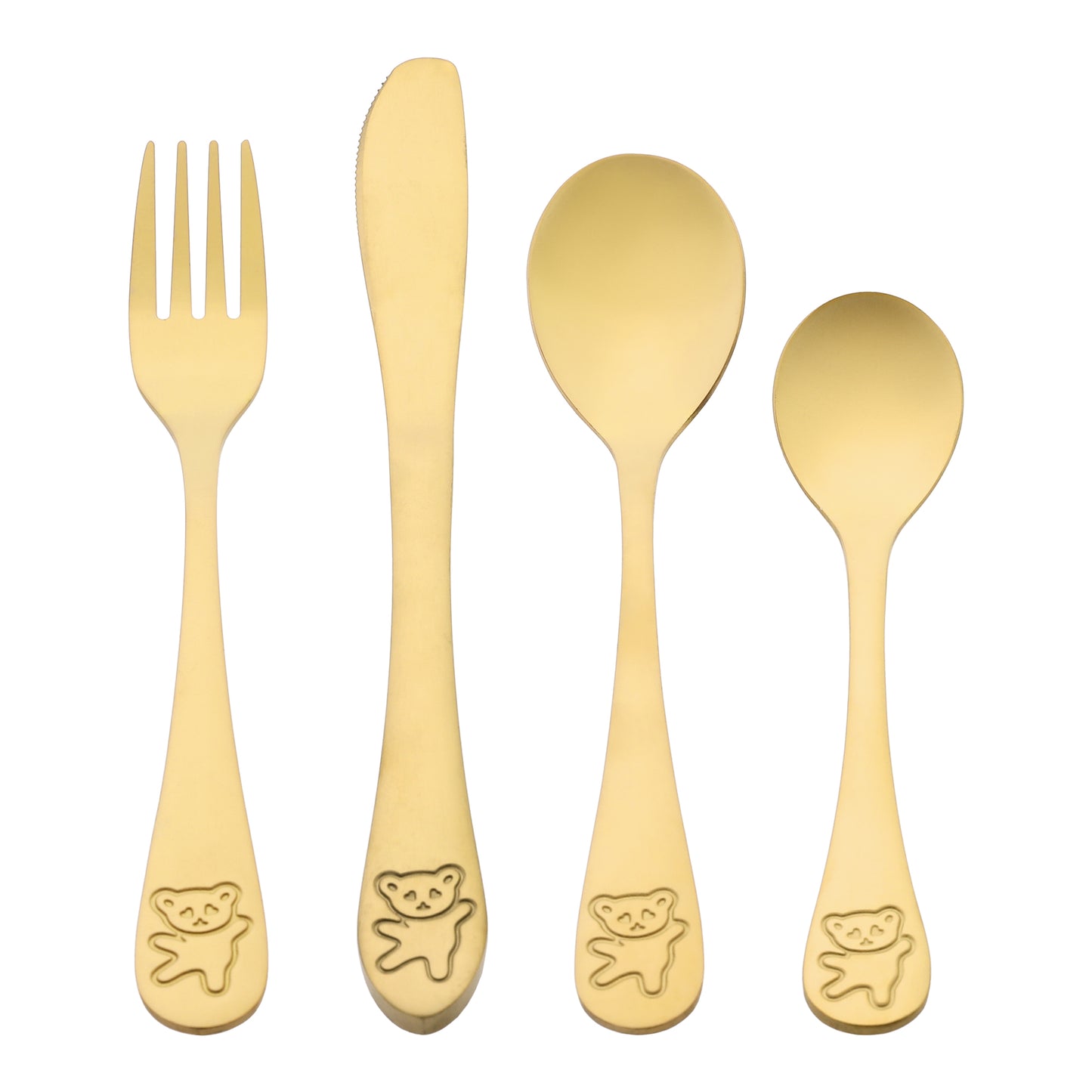 4 Pieces Flatware Set, Stainless Steel Silverware with Knife, Mirror Polished Cutlery Set