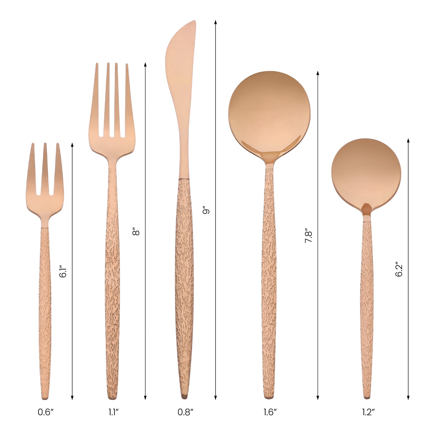 20 Pieces Silverware Set, Stainless Steel Flatware with Knife, Spoons and Forks Set