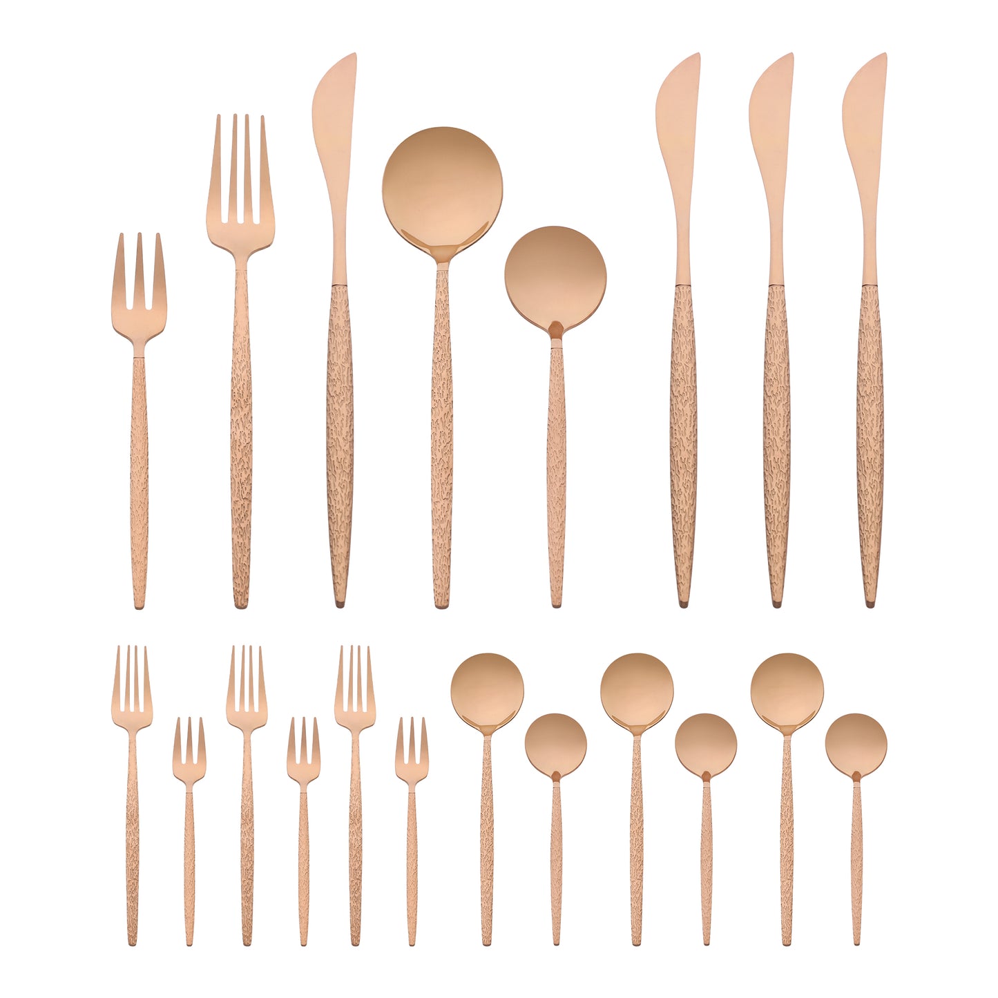 20 Pieces Silverware Set, Stainless Steel Flatware with Knife, Spoons and Forks Set