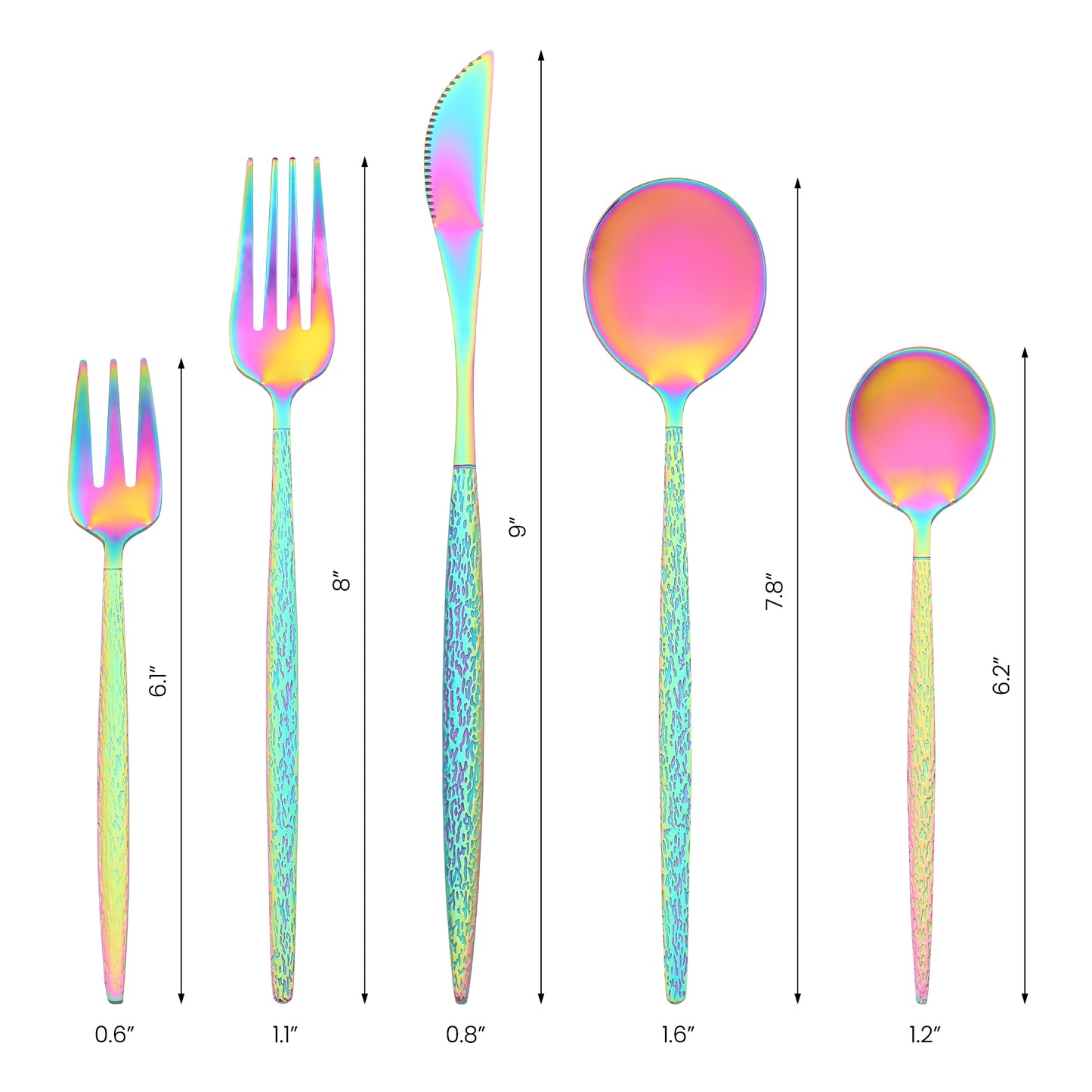20 Pieces Silverware Set, Stainless Steel Flatware with Knife, Spoons and Forks Set