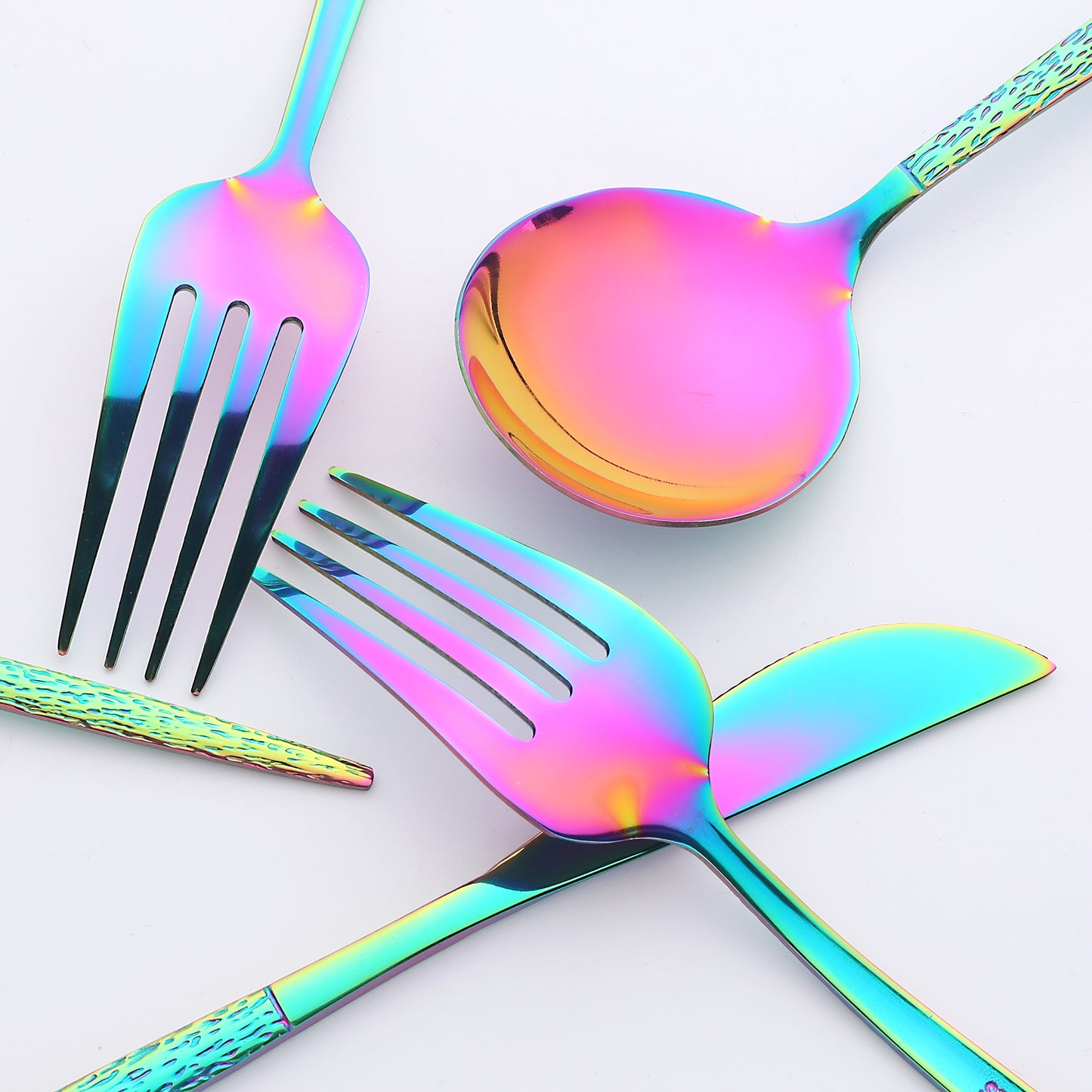 24 Pieces Silverware Set, Stainless Steel Flatware with Knife, Spoons and Fork