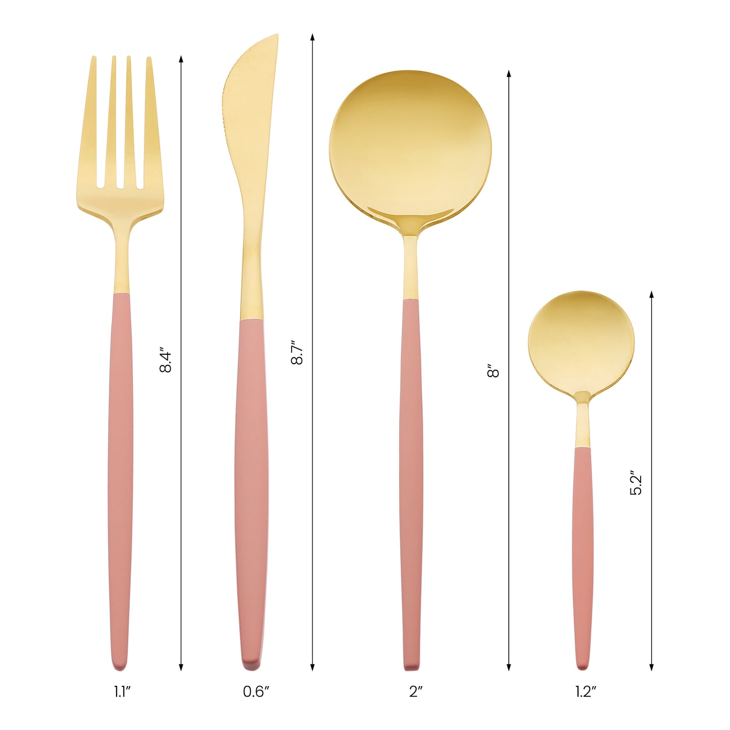 4 Pieces Silverware Set, Stainless Steel Flatware, Mirror Polished Cutlery Set