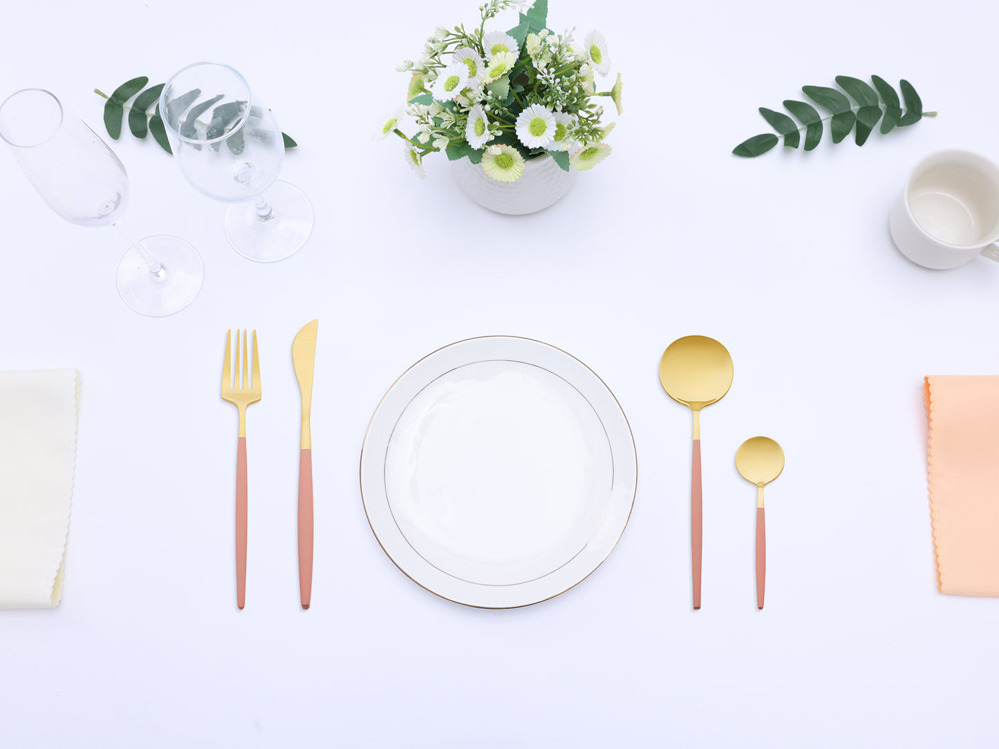 4 Pieces Silverware Set, Stainless Steel Flatware, Mirror Polished Cutlery Set