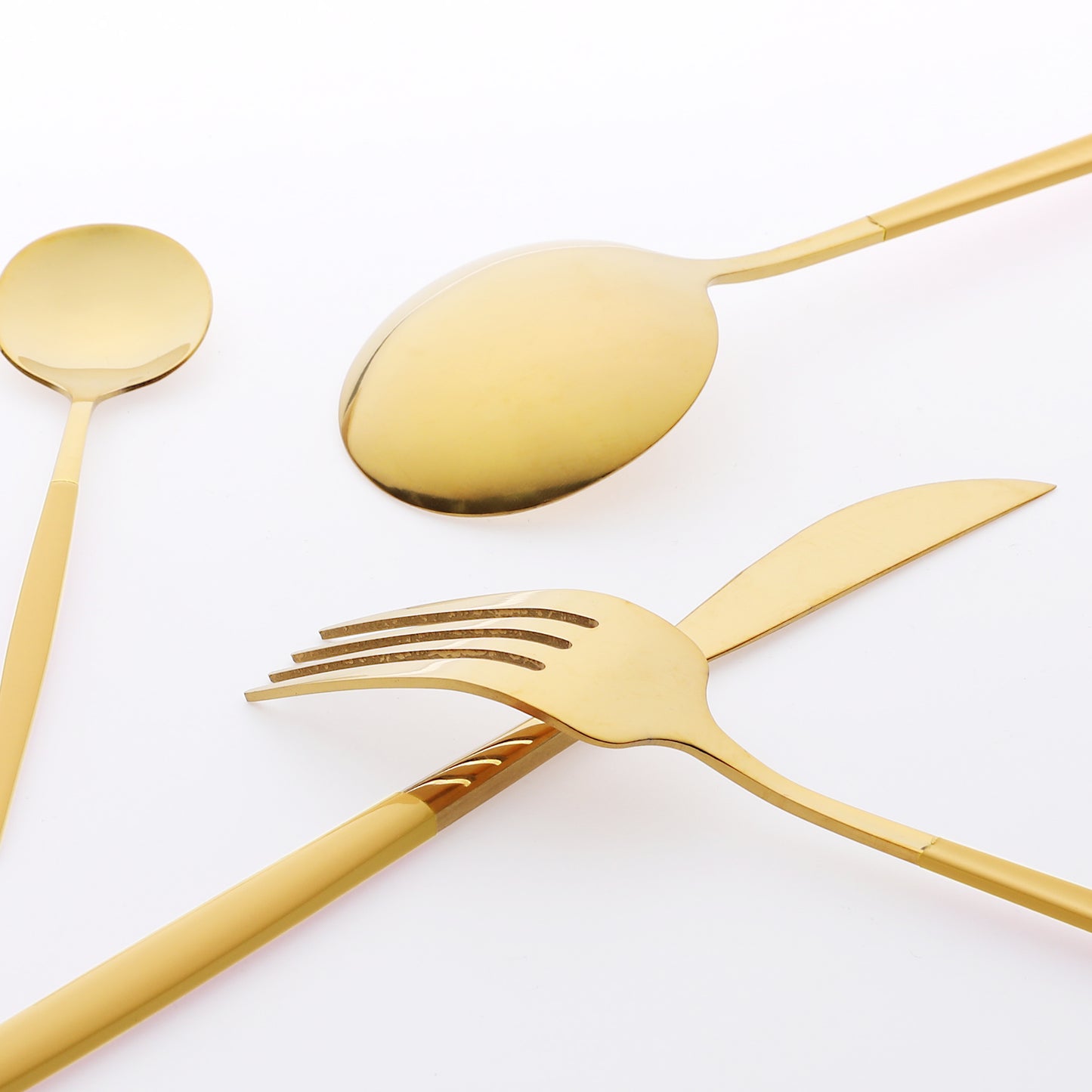 4 Pieces Silverware Set, Stainless Steel Flatware, Mirror Polished Cutlery Set