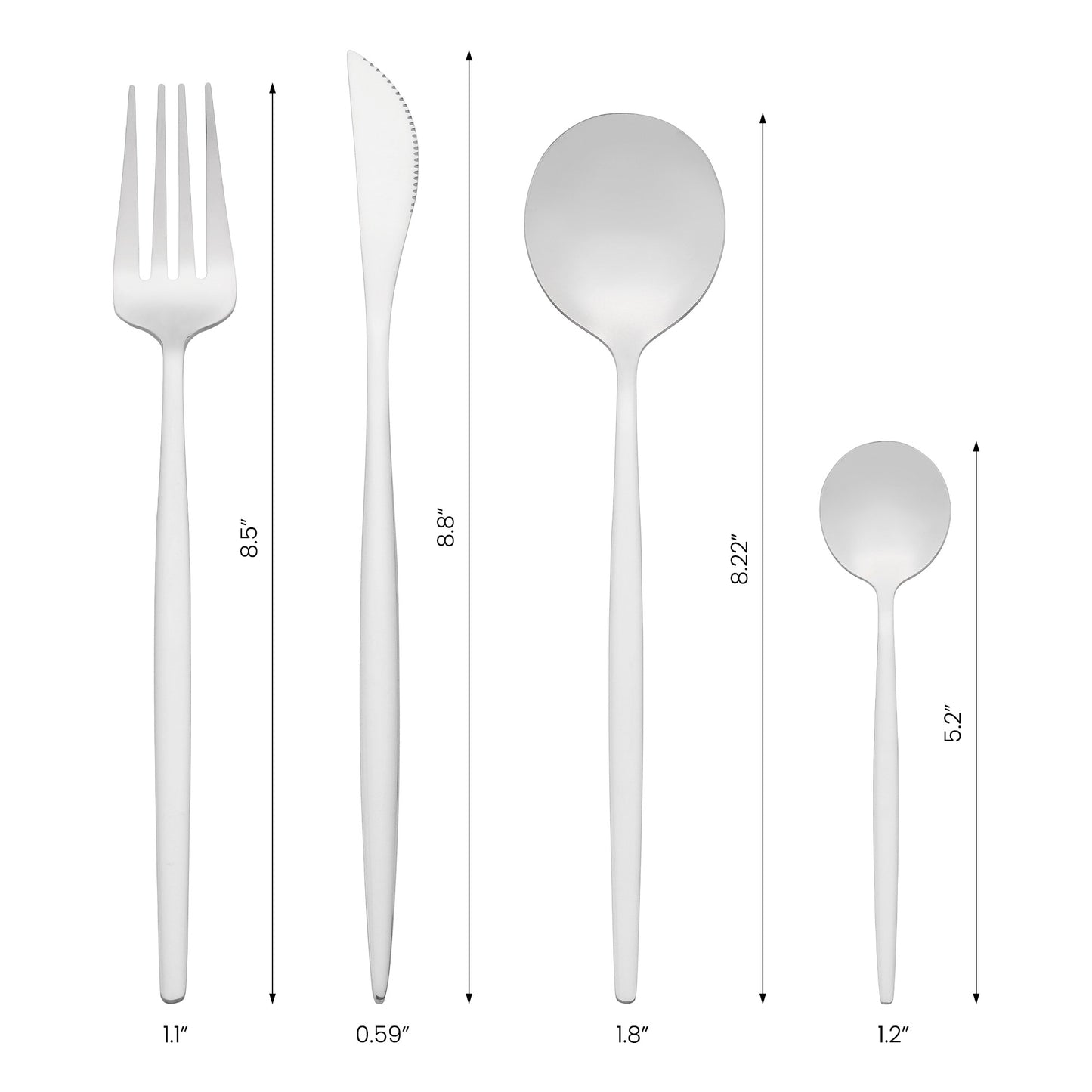 16 Pieces Silverware Set, Stainless Steel Flatware, Mirror Polished Cutlery Set