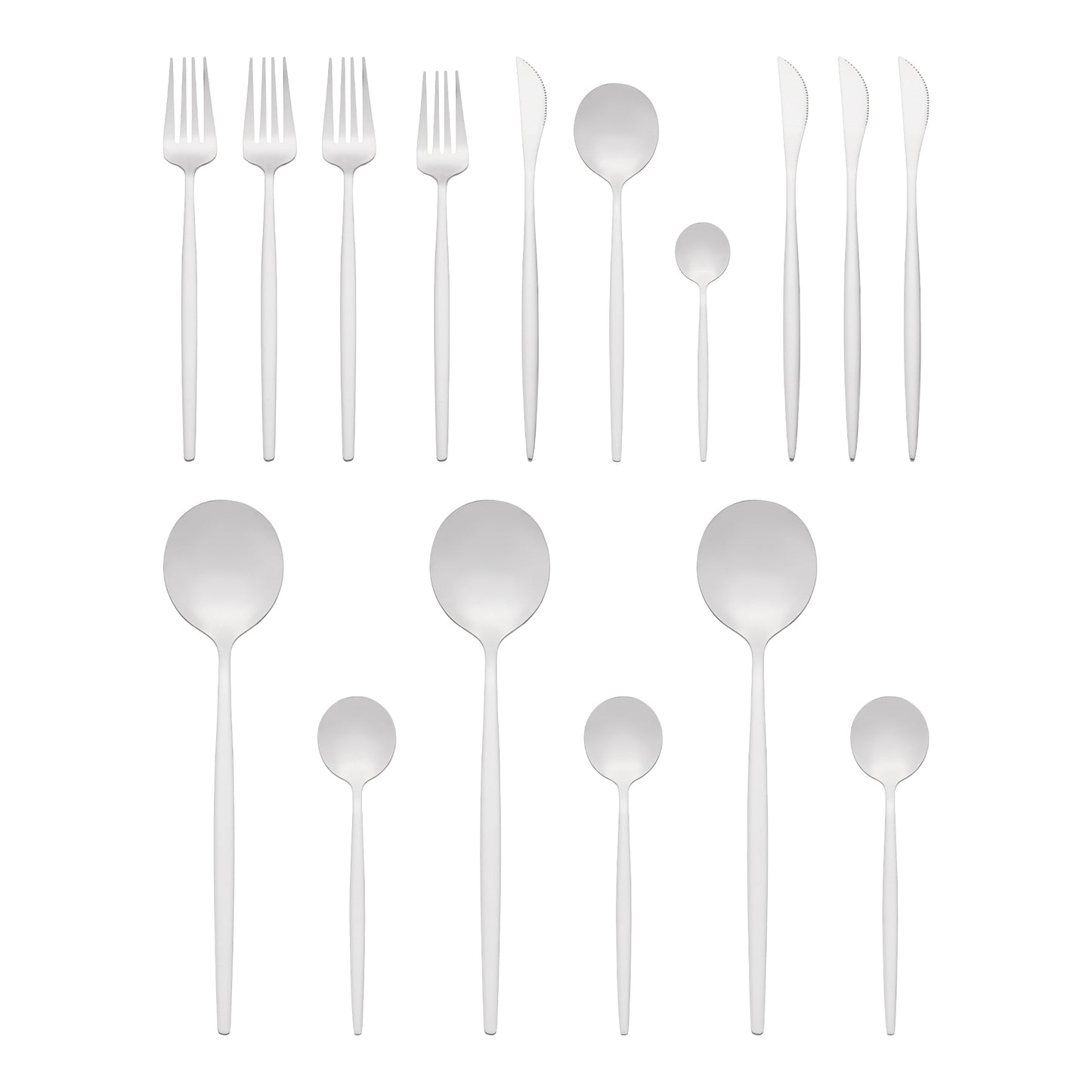 16 Pieces Silverware Set, Stainless Steel Flatware, Mirror Polished Cutlery Set