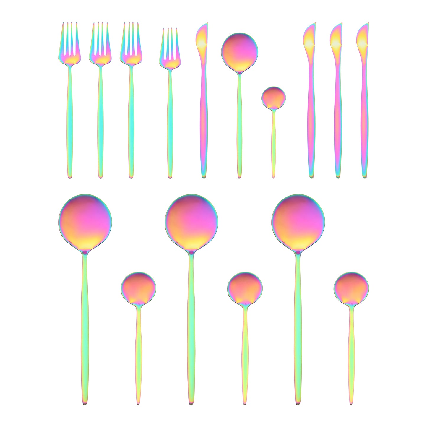 16 Pieces Silverware Set, Stainless Steel Flatware, Mirror Polished Cutlery Set
